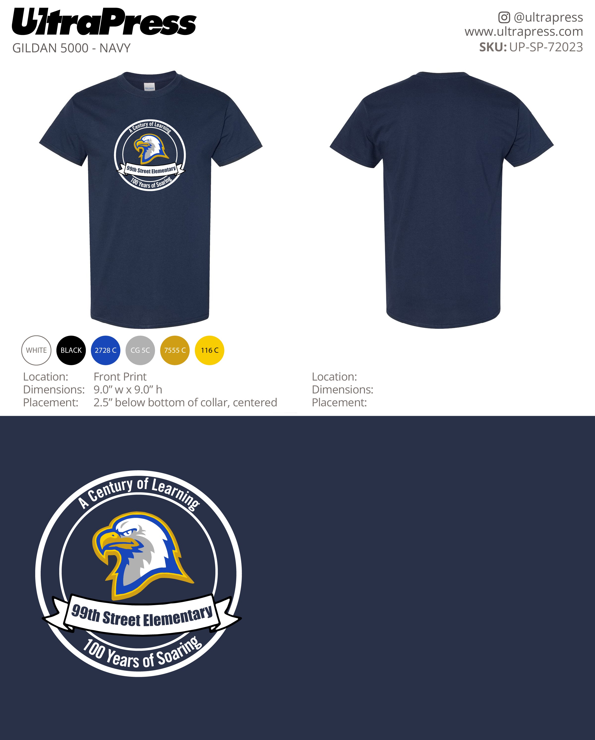 UP-SP-72023 99th Street Elementary - Israel Serna 240 Min Qty (Bulk)