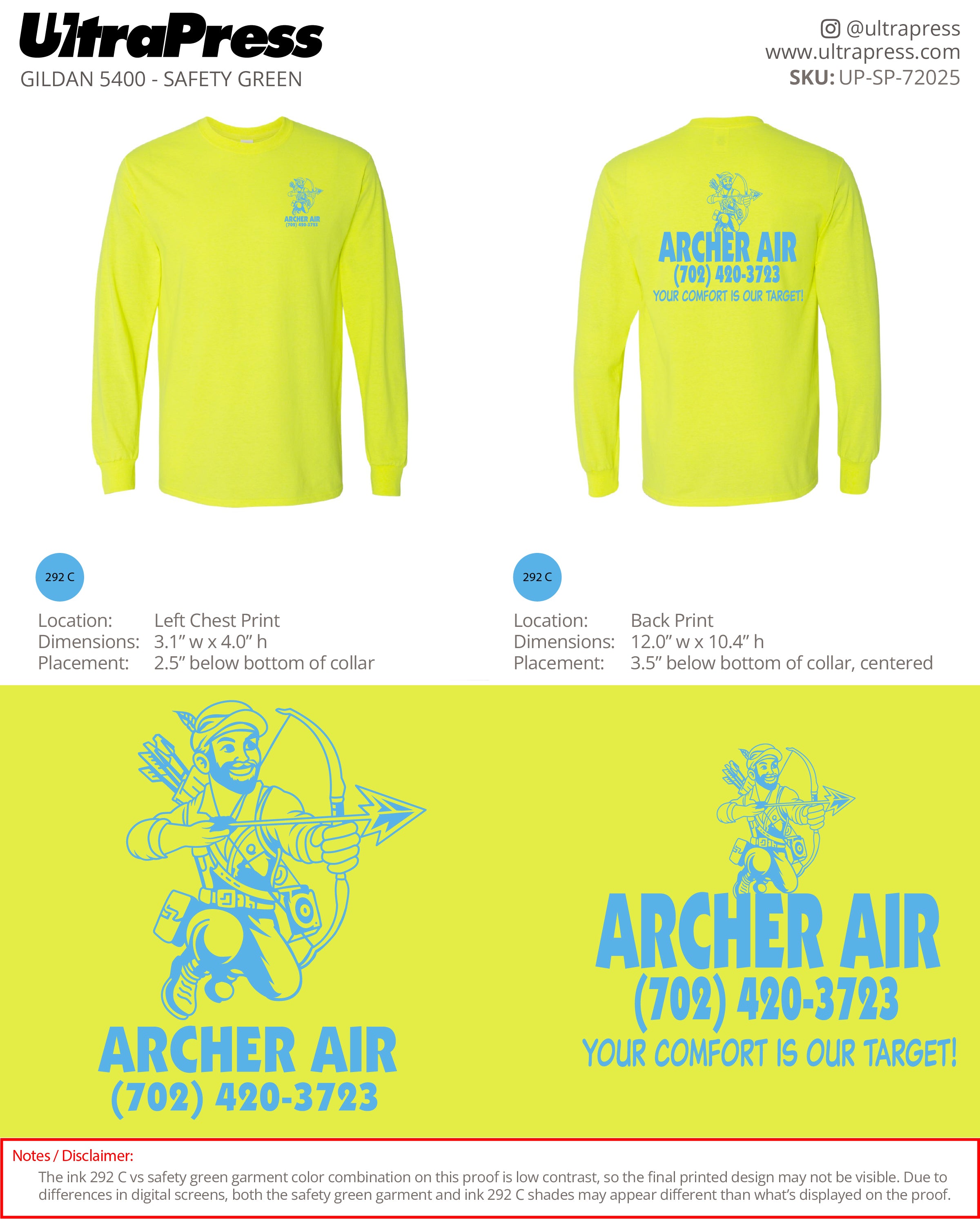 UP-SP-72025 Archer Air - Archie Landreman 124 Min Qty (Bulk)