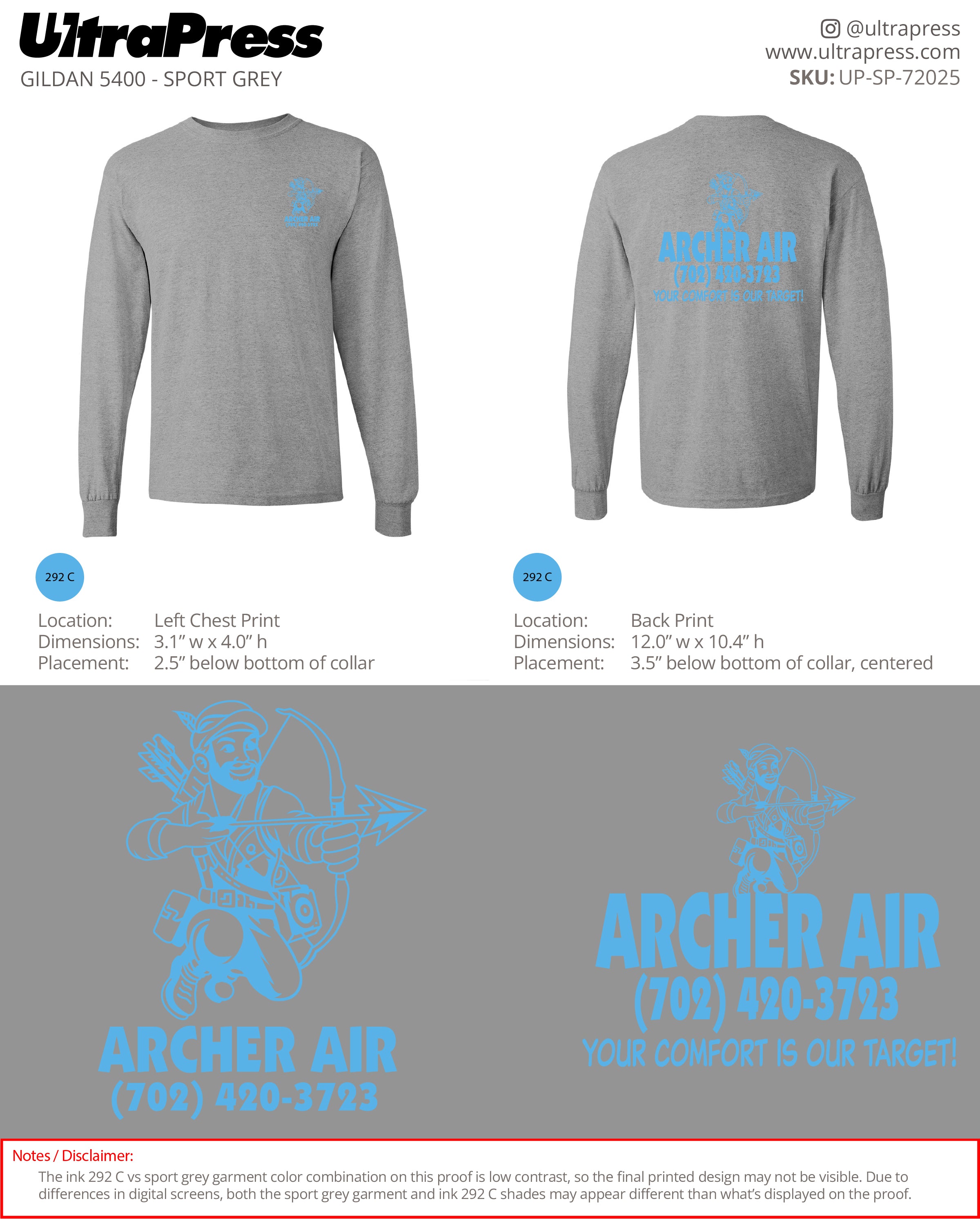 UP-SP-72025 Archer Air - Archie Landreman 124 Min Qty (Bulk)