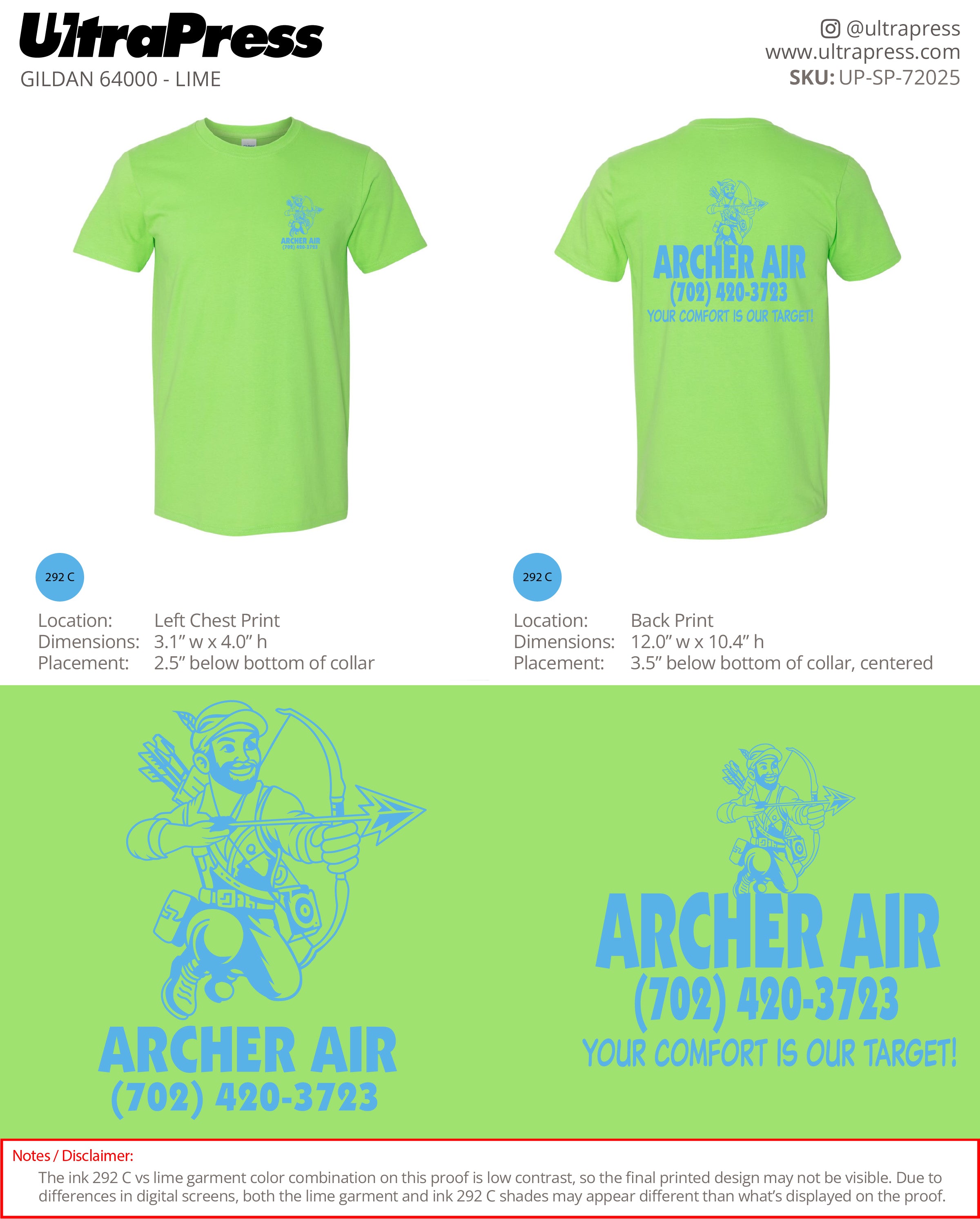 UP-SP-72025 Archer Air - Archie Landreman 124 Min Qty (Bulk)