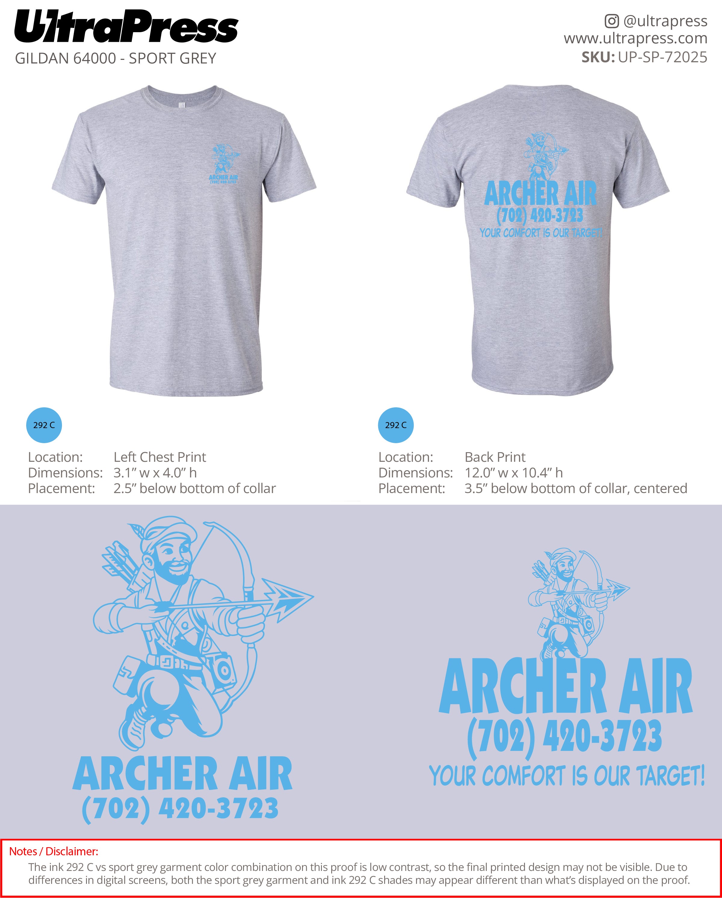 UP-SP-72025 Archer Air - Archie Landreman 124 Min Qty (Bulk)