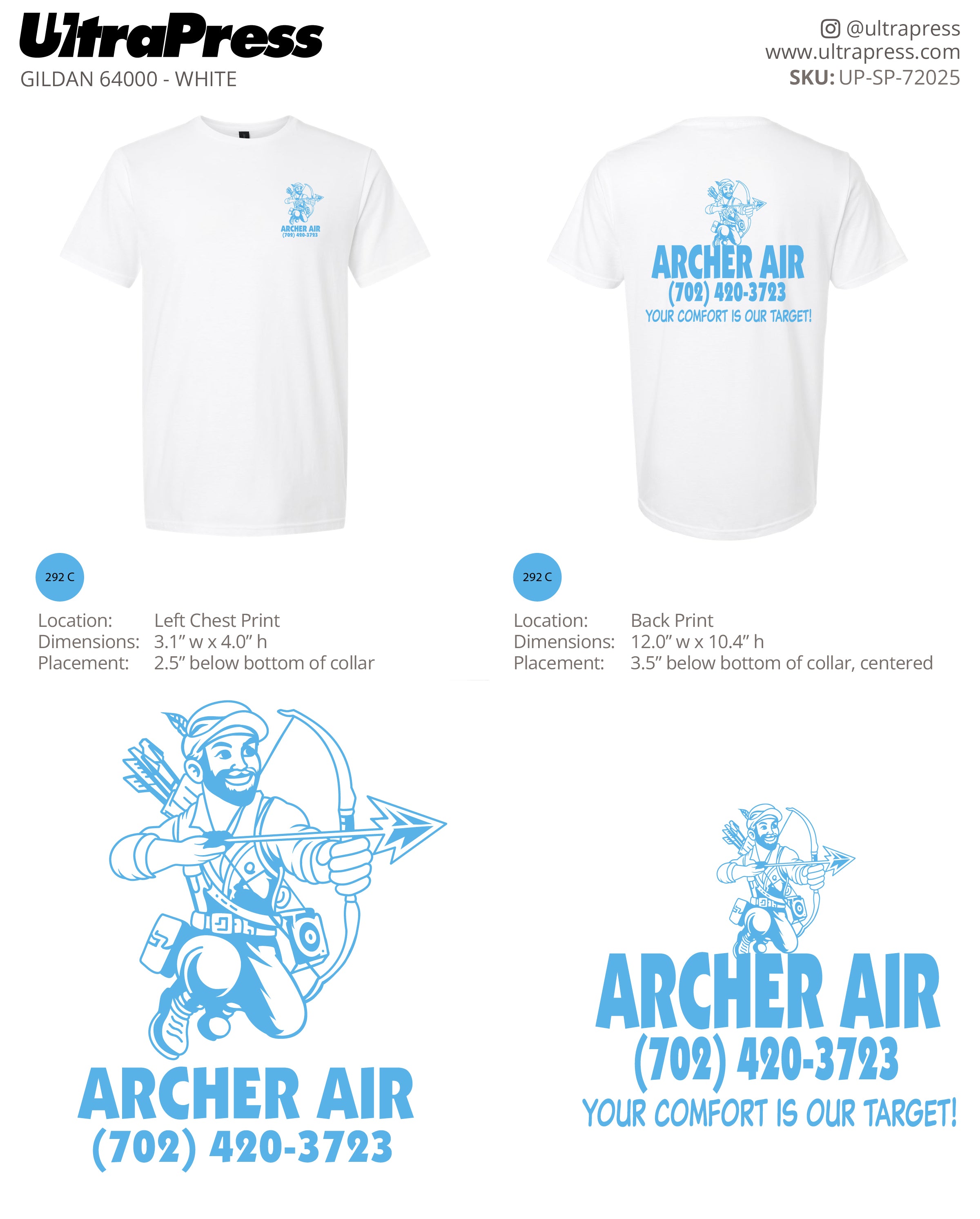 UP-SP-72025 Archer Air - Archie Landreman 124 Min Qty (Bulk)