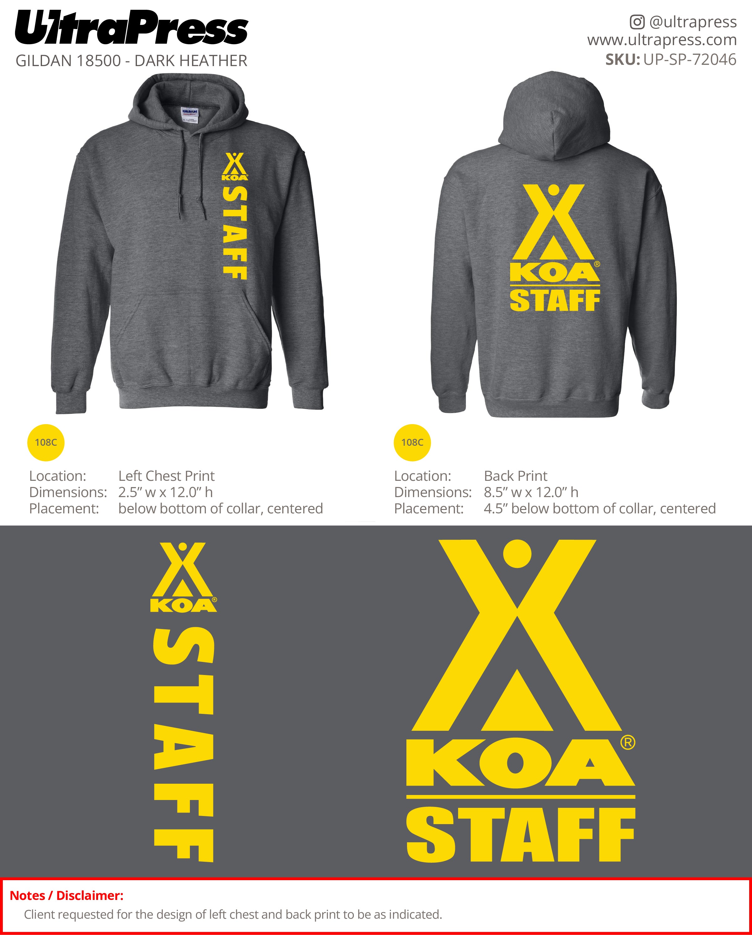 UP-SP-72046 KOA Staff - Mark Lamers 115 Min Qty (Bulk)