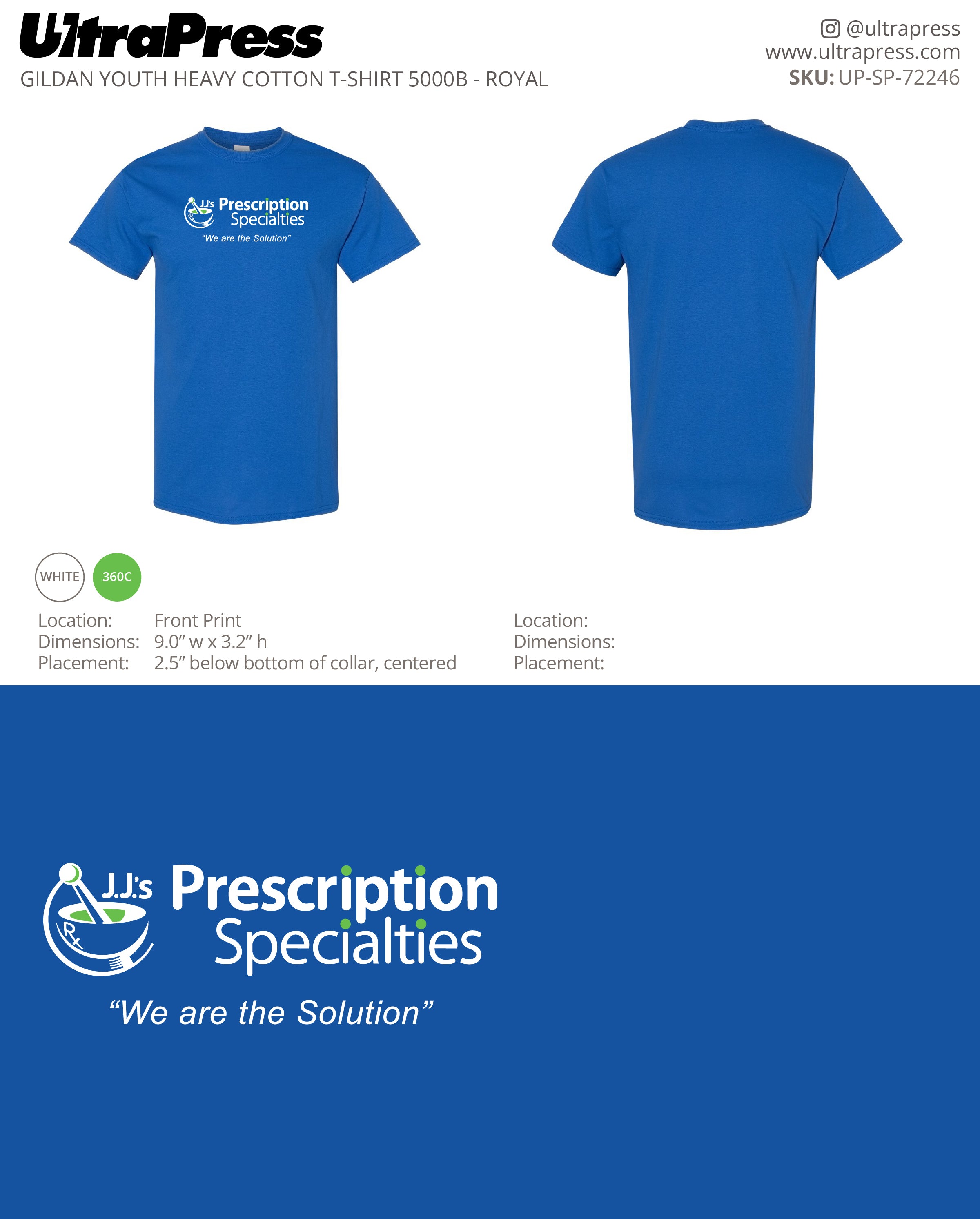 UP-SP-72246 Prescription Specialties (YOUTH) - JJ Gibson 50 Pieces Package (Bulk)