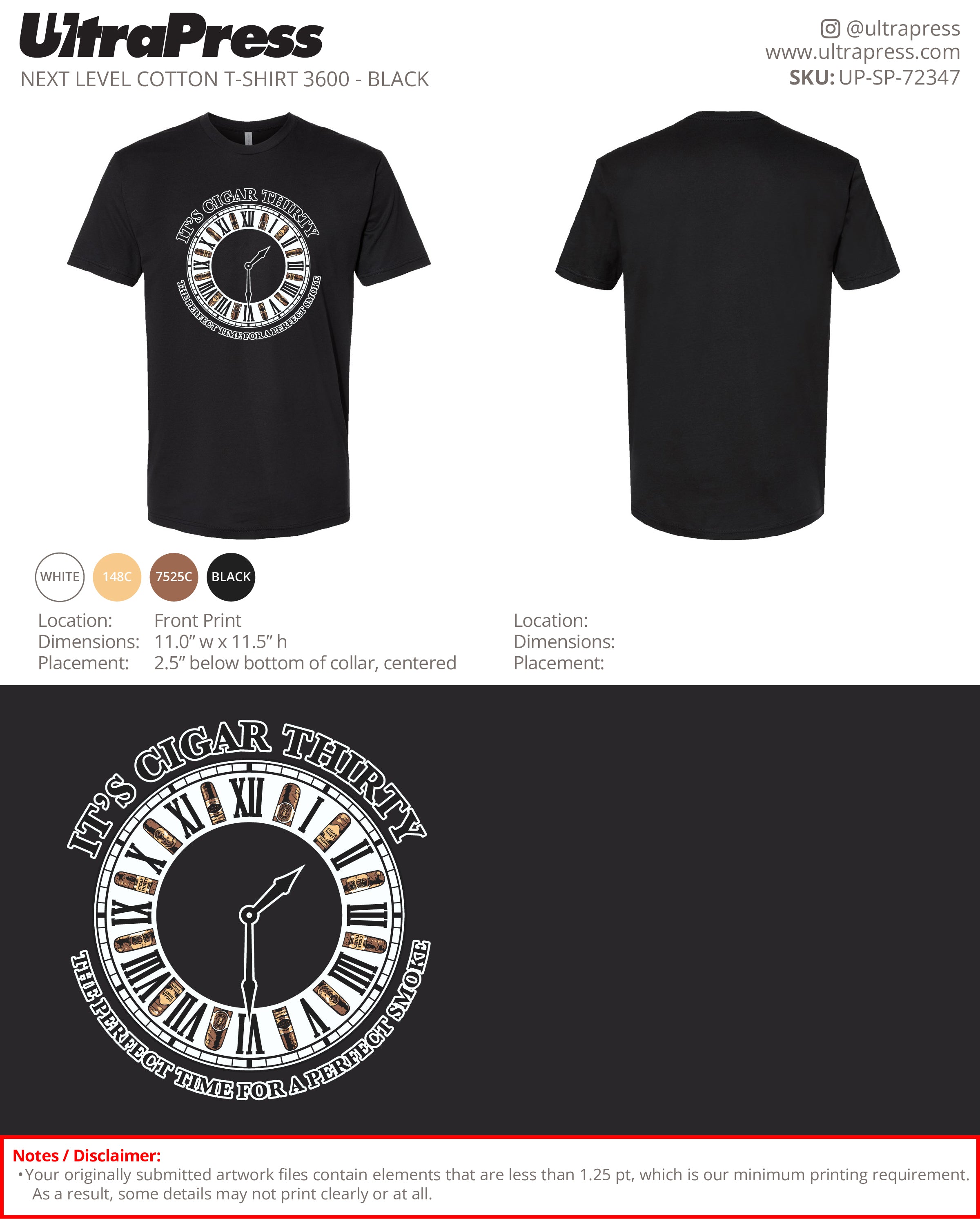 UP-SP-72347 It's Cigar Thirty - Cardell Benford 100 Pieces Package (Bulk)