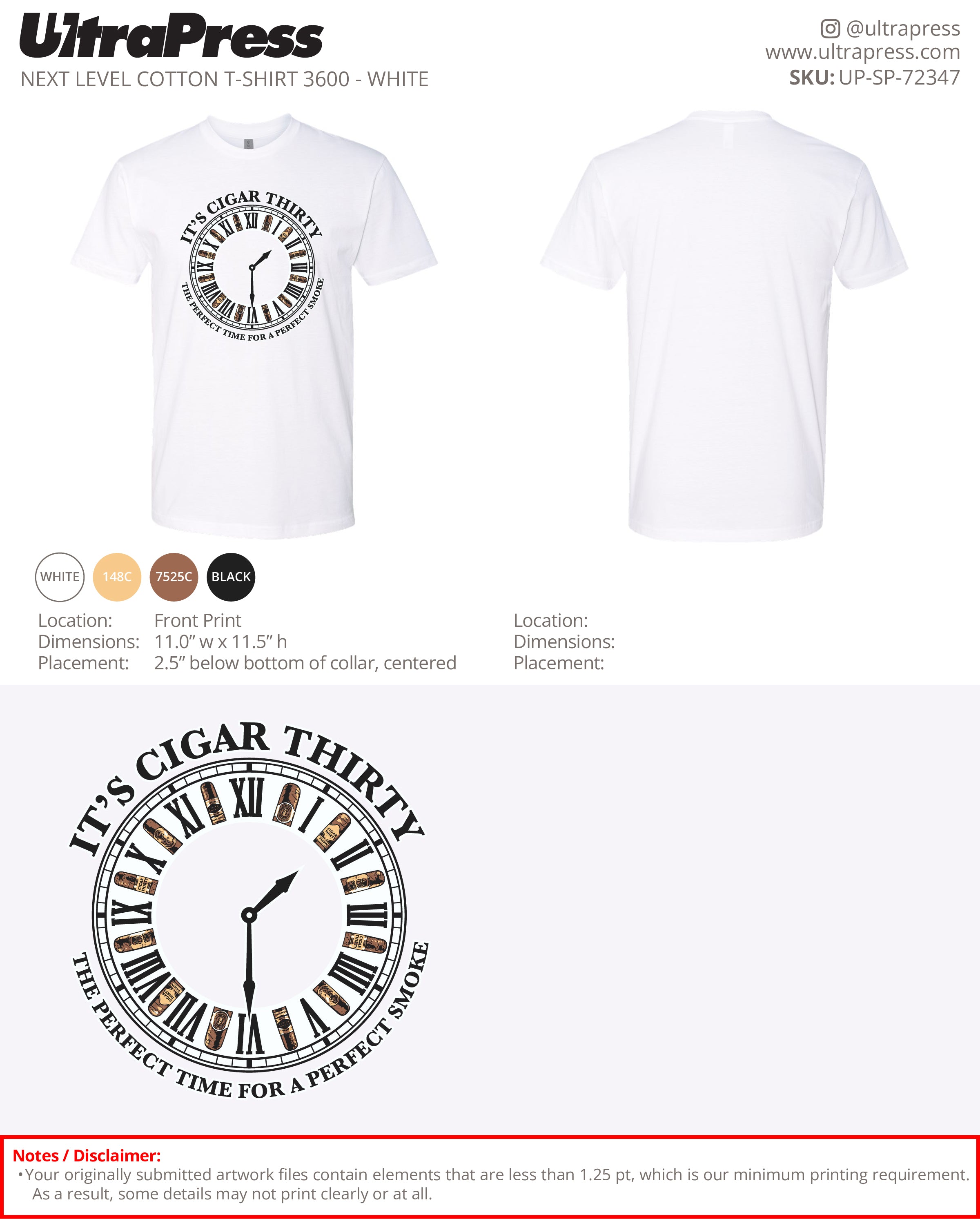 UP-SP-72347 It's Cigar Thirty - Cardell Benford 100 Pieces Package (Bulk)