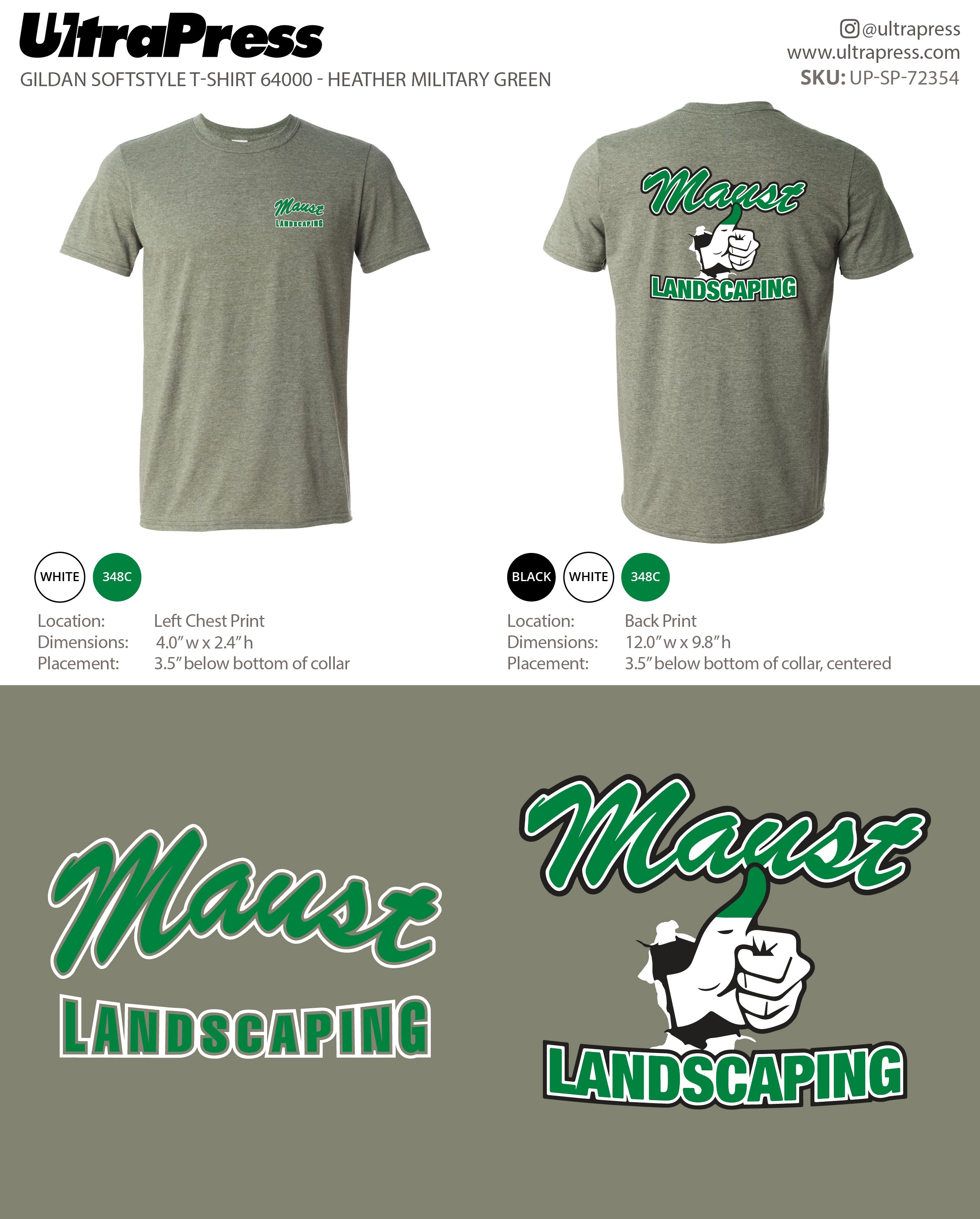 UP-SP-72354 Maust Landscaping - Shawn Maust 100 Pieces Package (Bulk)