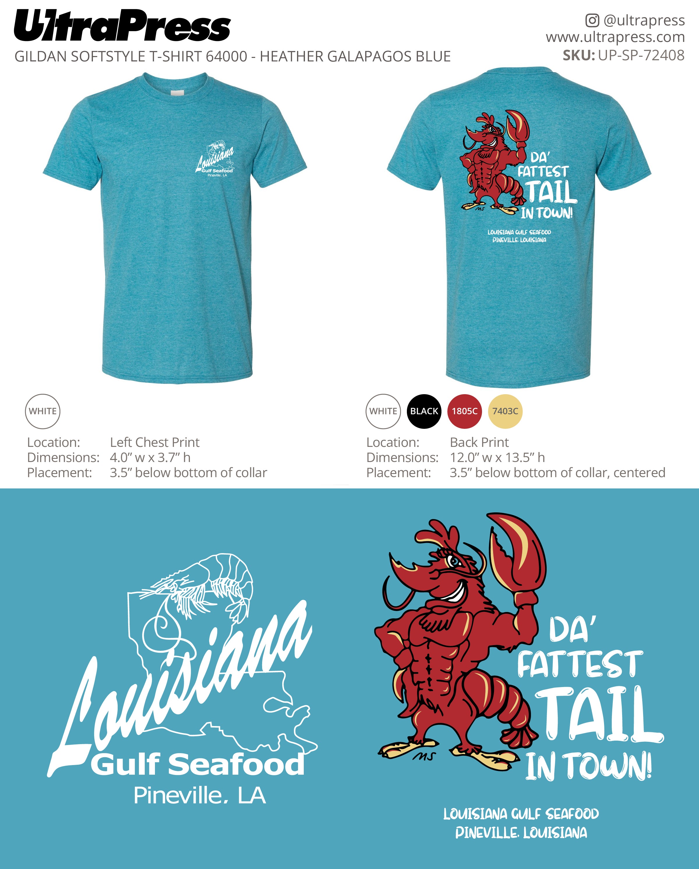 UP-SP-72408 Louisiana Gulf Sefood - Cheryl Soileau 100 Min Qty (Bulk)