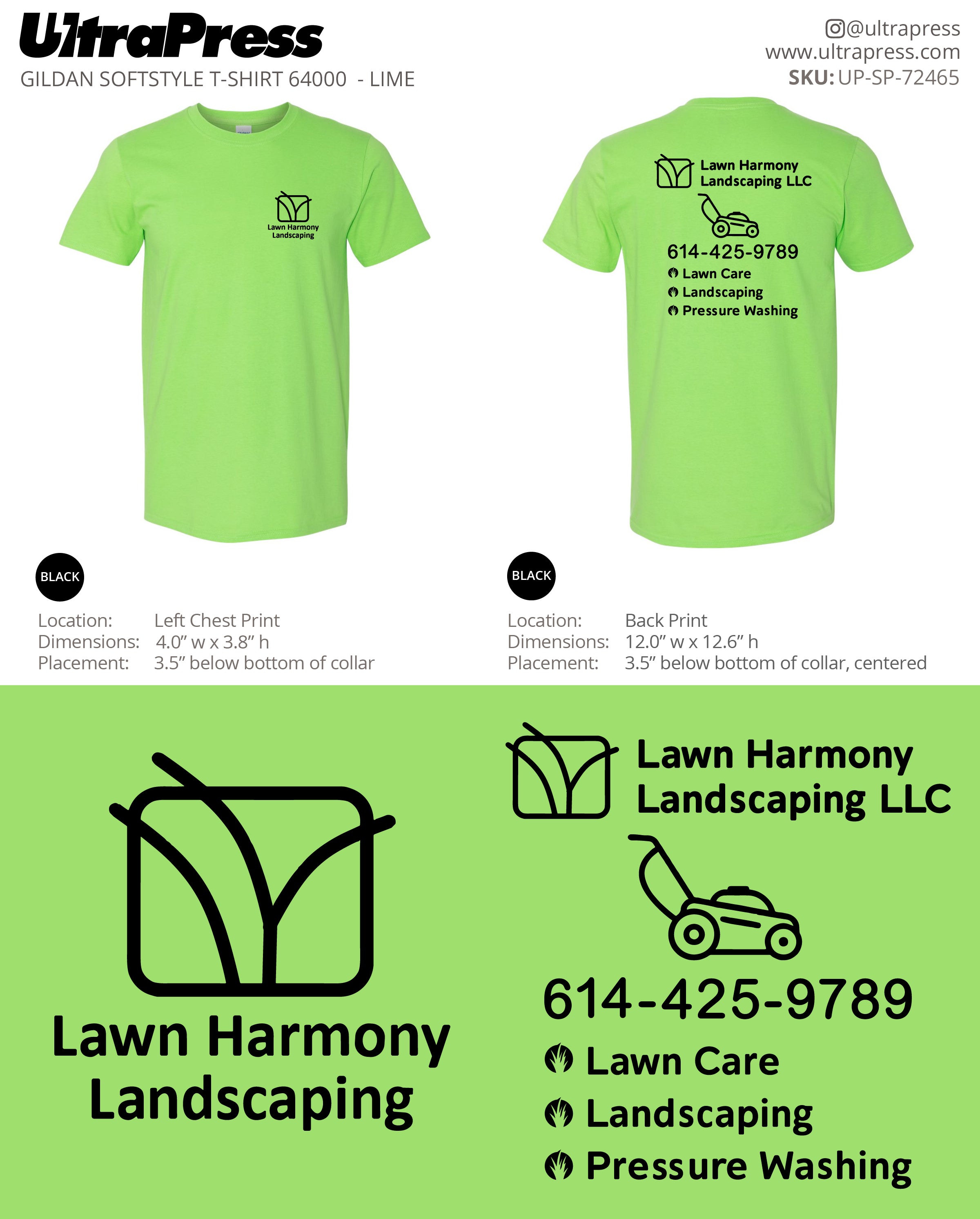 UP-SP-72465 Lawn Harmony Landscaping - Timothy Jacobs 100 Pieces Package (Bulk)