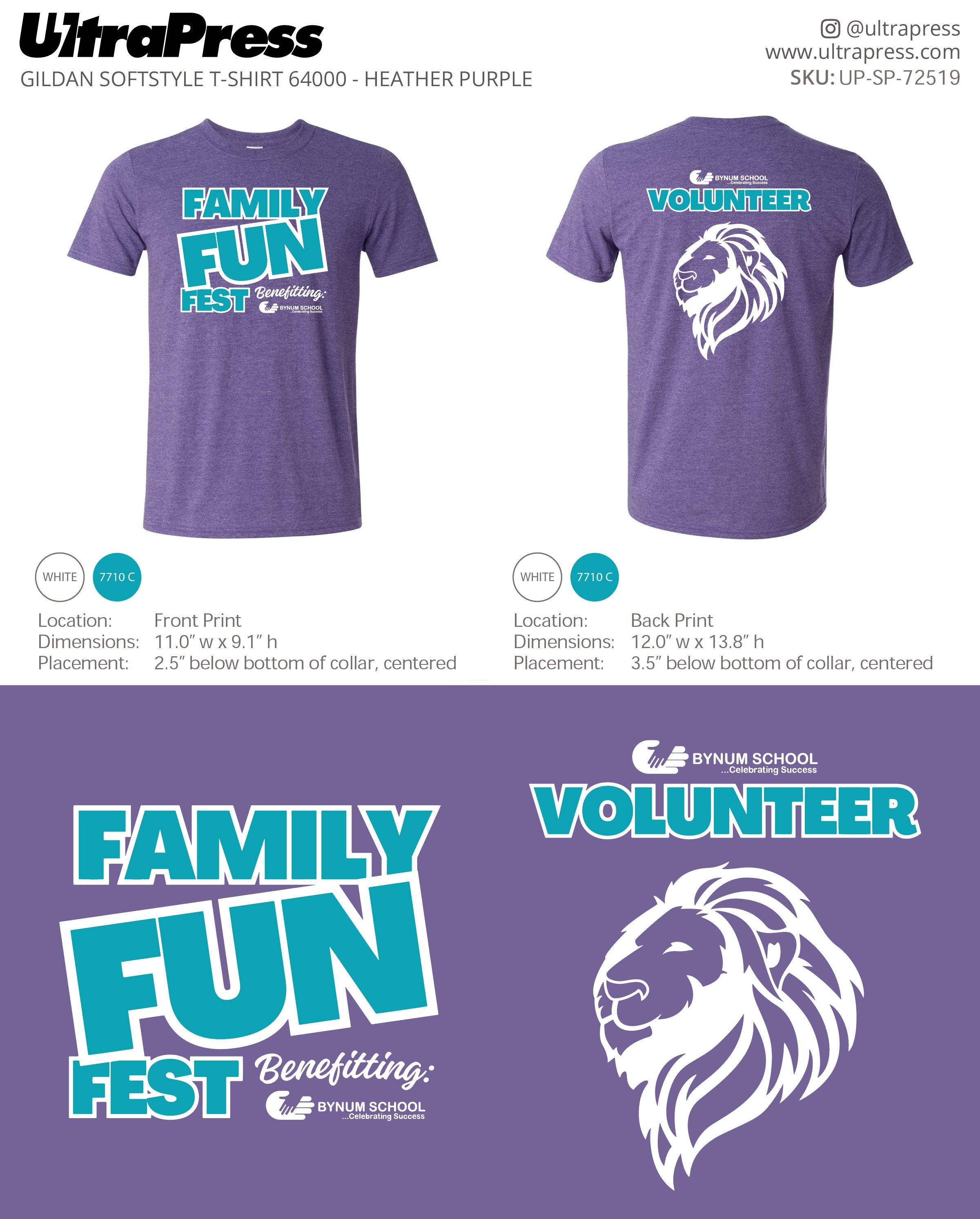 UP-SP-72519 Bynum School Family Fam Fest - Rachel Austin 100 Pieces Package (Bulk)