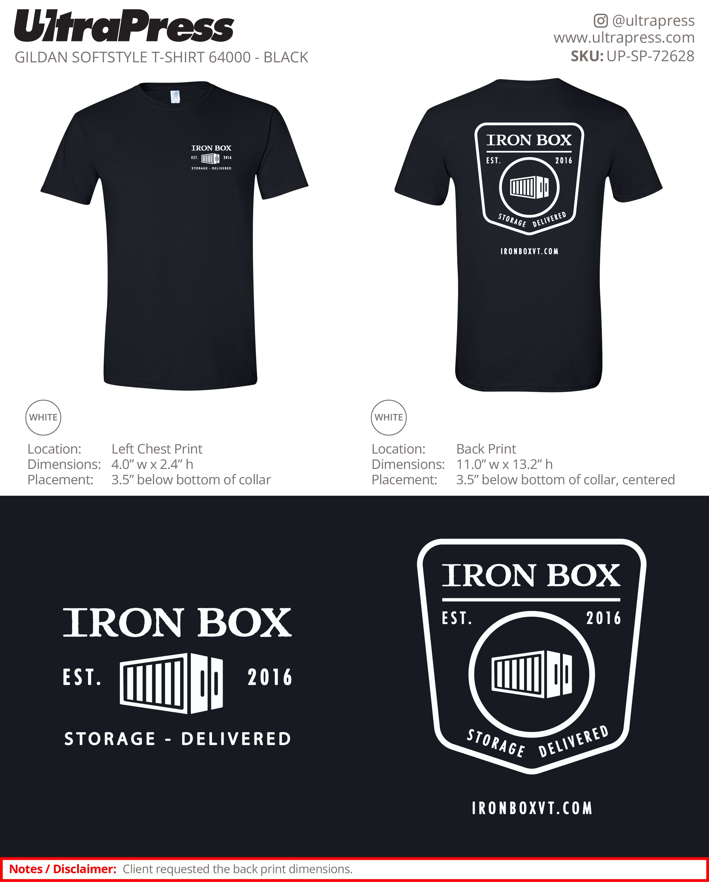 UP-SP-72628 Iron Box - Brendan Driscoll 100 Min Qty (Bulk)