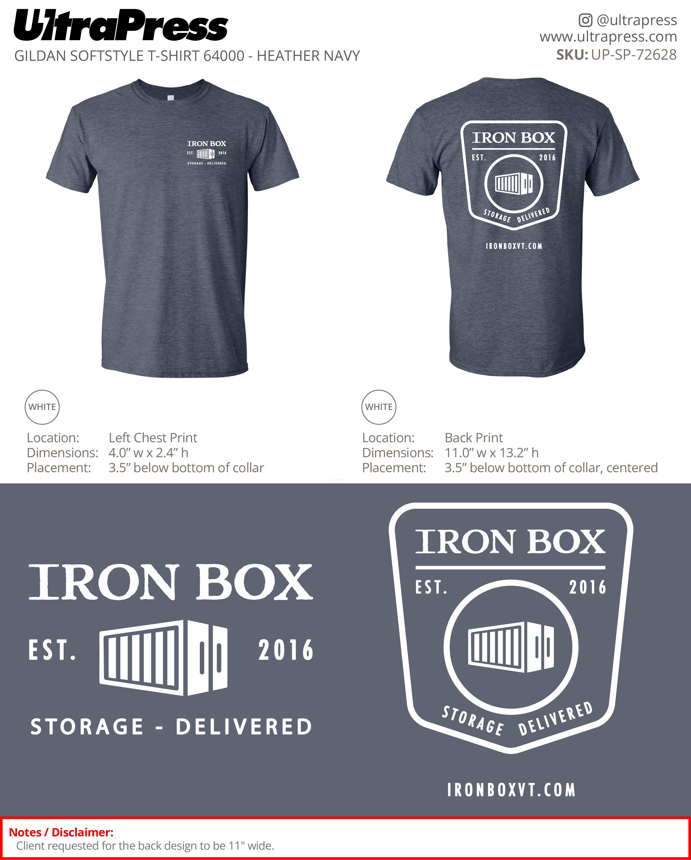 UP-SP-72628 Iron Box - Brendan Driscoll 100 Min Qty (Bulk)