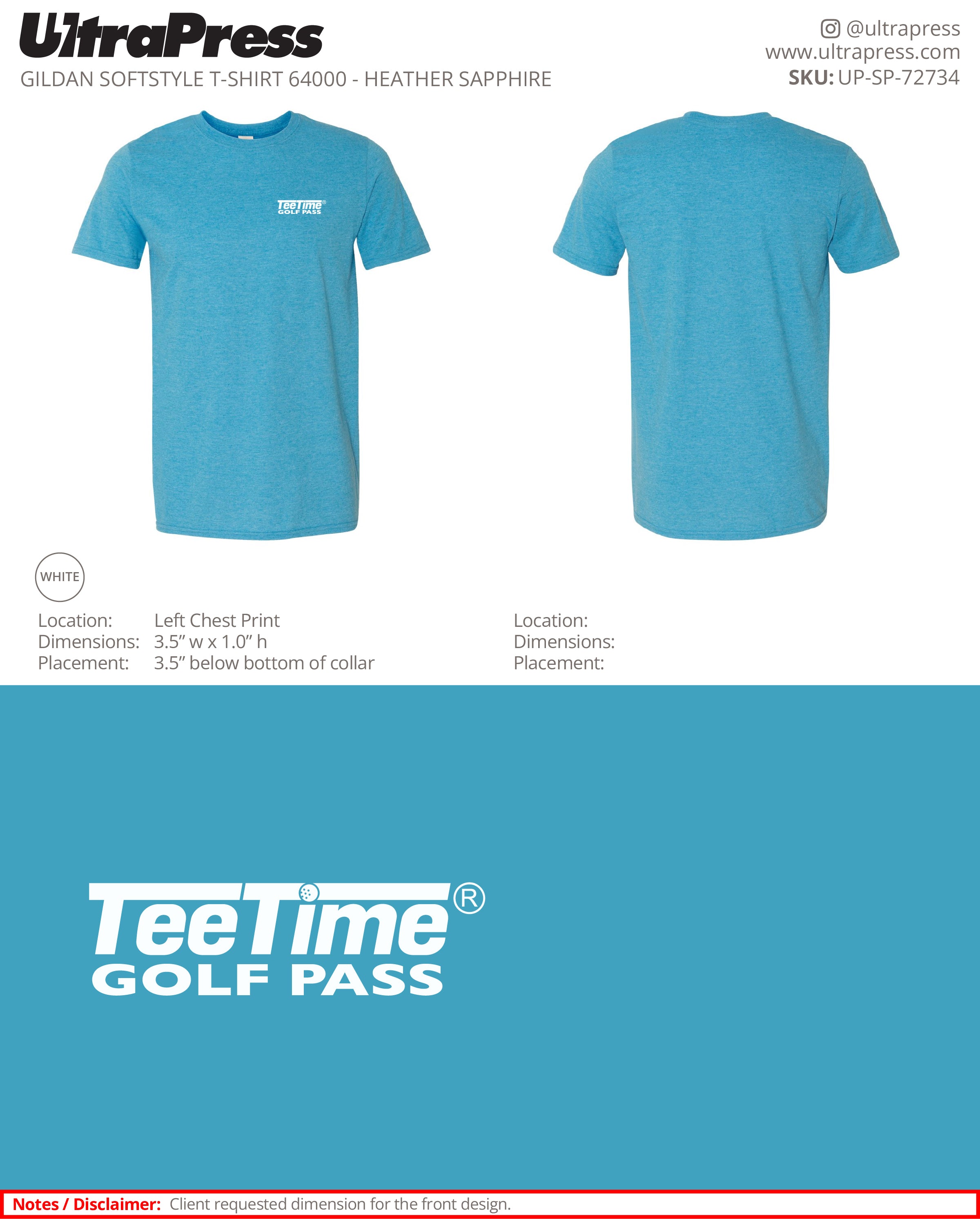 UP-SP-72734 TeeTime Golf Pass - Crystal Key 100 Min Qty (Bulk)