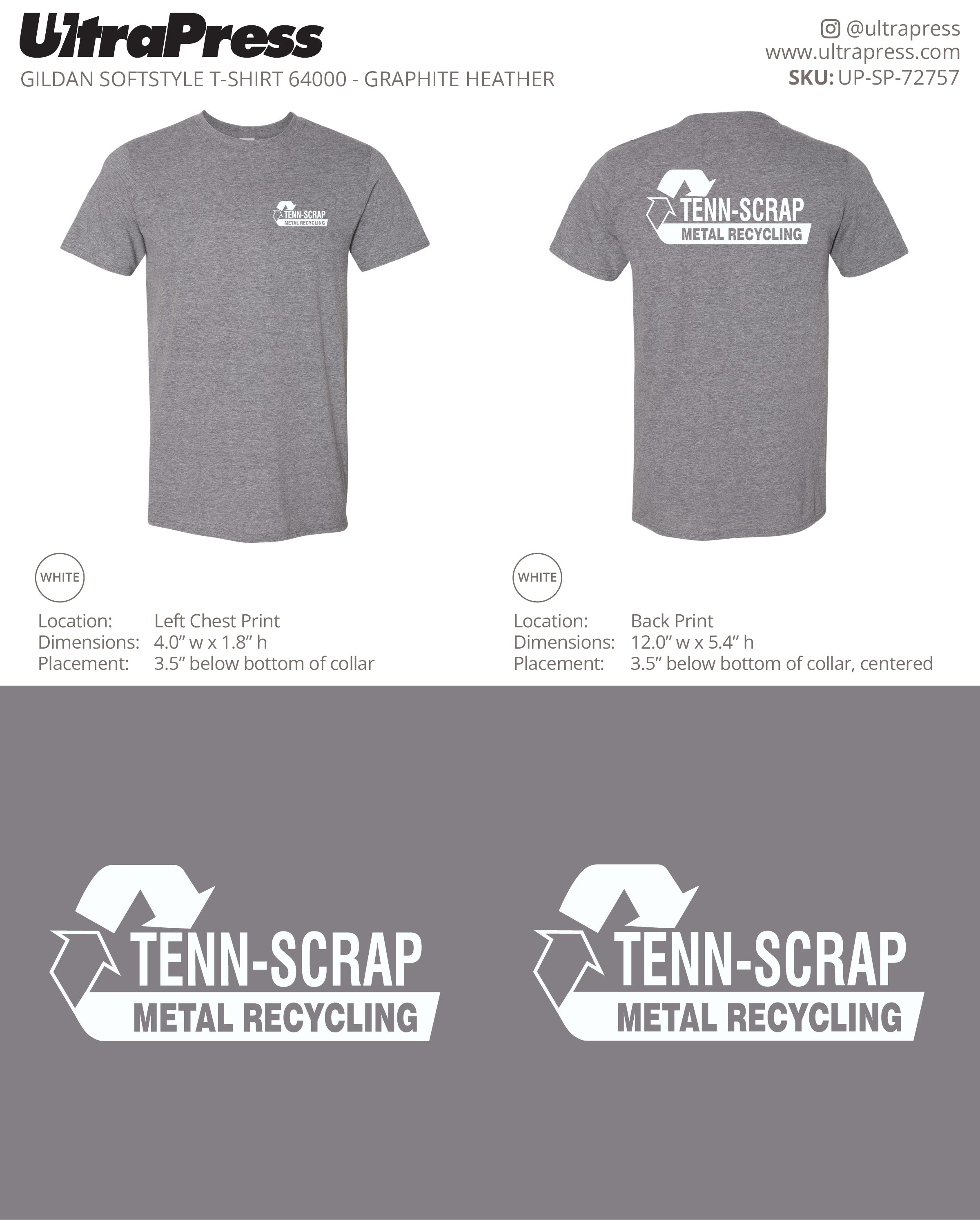 UP-SP-72757 Tenn Scrap - Ben Taylor  100 Pieces Package (Bulk)