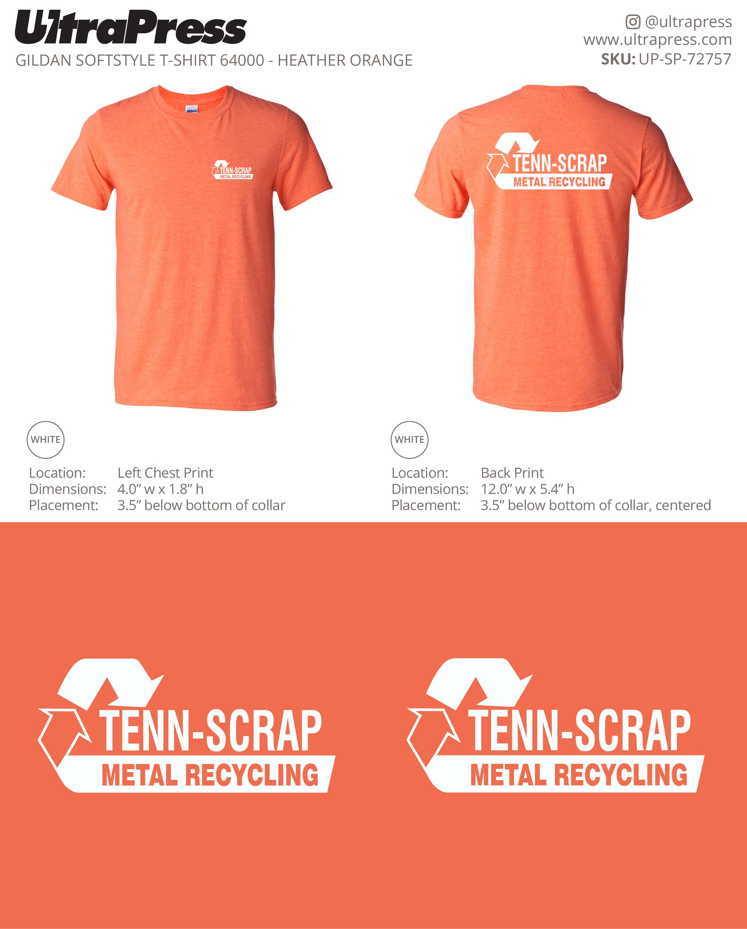 UP-SP-72757 Tenn Scrap - Ben Taylor  100 Pieces Package (Bulk)