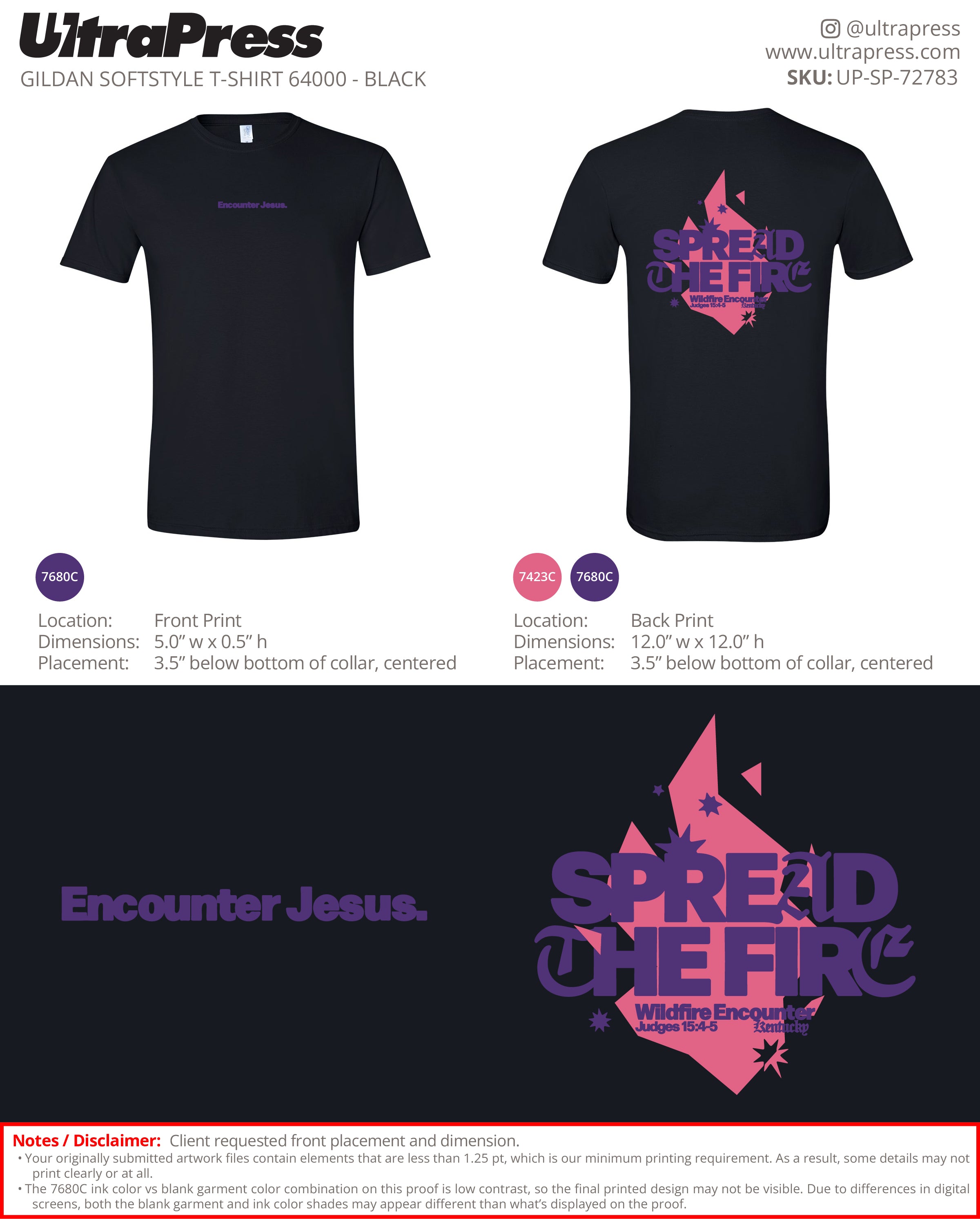 UP-SP-72783 Wildfire Encounter Flame (Black Shirt) - Matt Stanley 100 Pieces Package (Bulk)