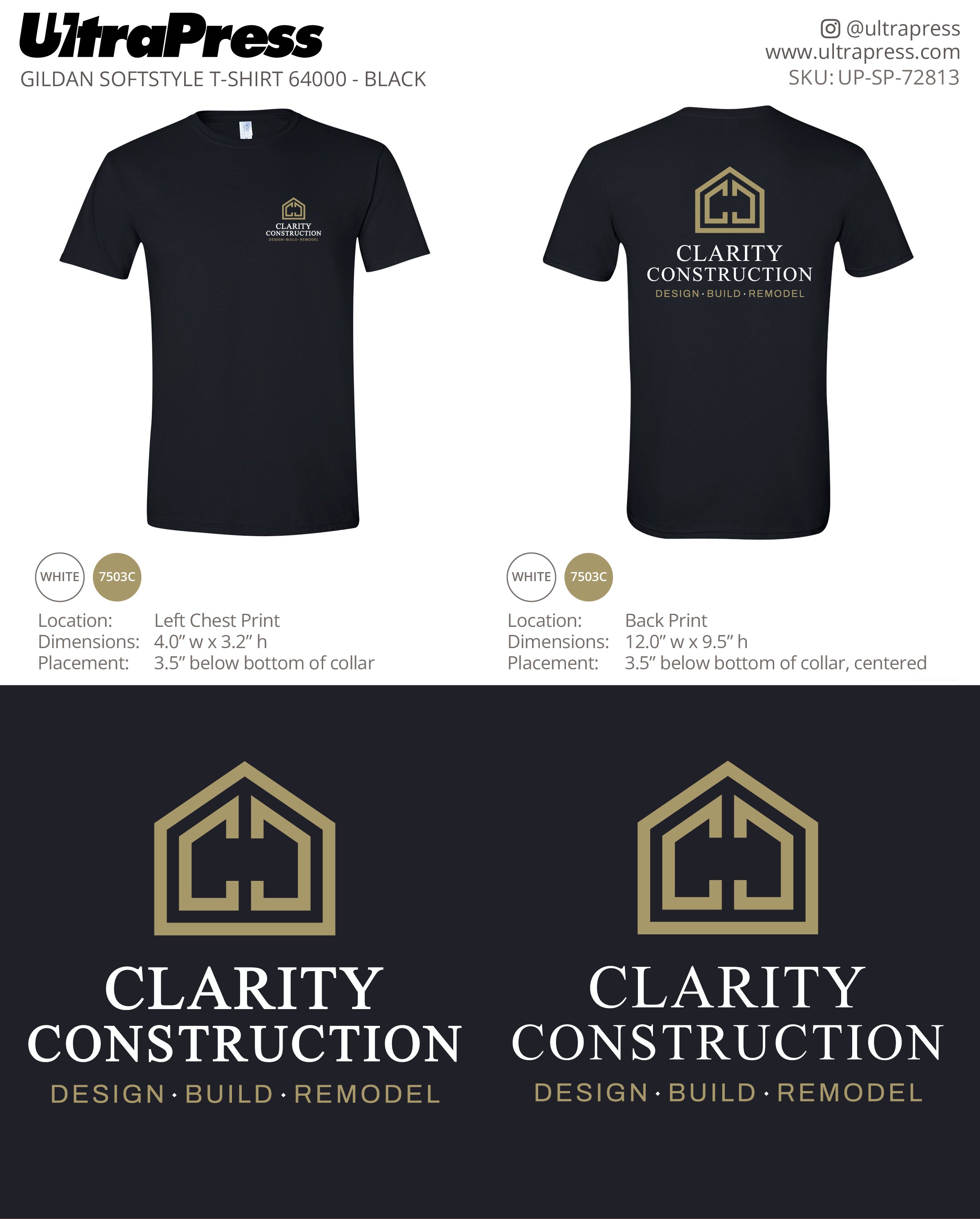 UP-SP-72813 Clarity Construction - Daniel Cassorla 100 Min Qty (Bulk)