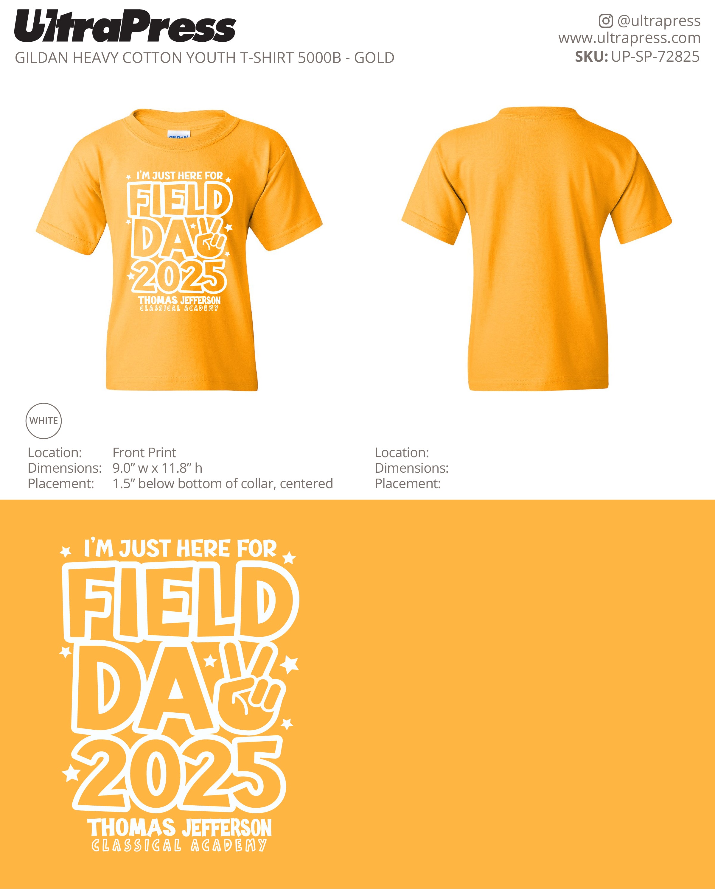 UP-SP-72825 Field Day Thomas Jefferson YOUTH - Miles Ensley 100 Min Qty (Bulk)