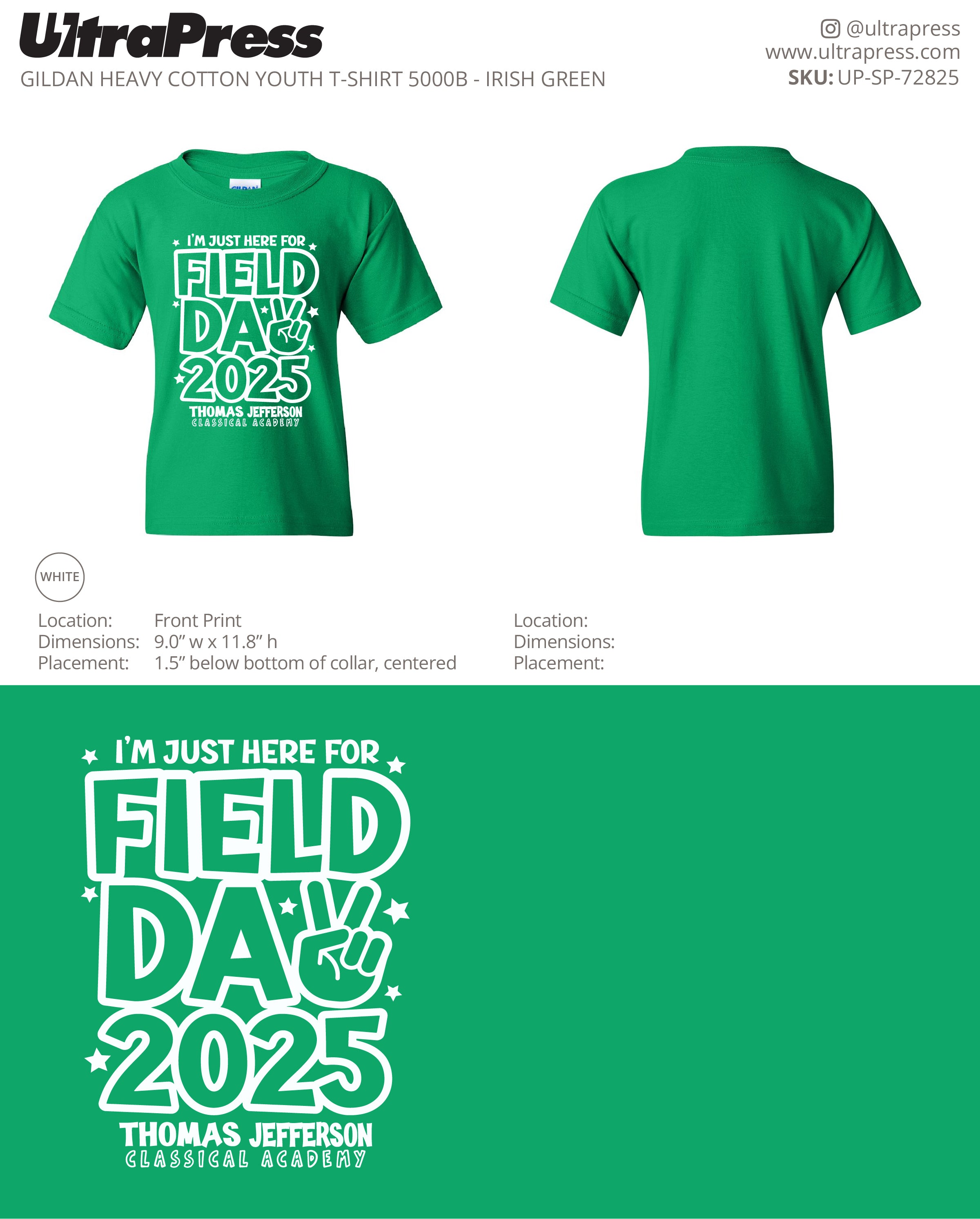 UP-SP-72825 Field Day Thomas Jefferson YOUTH - Miles Ensley 100 Min Qty (Bulk)