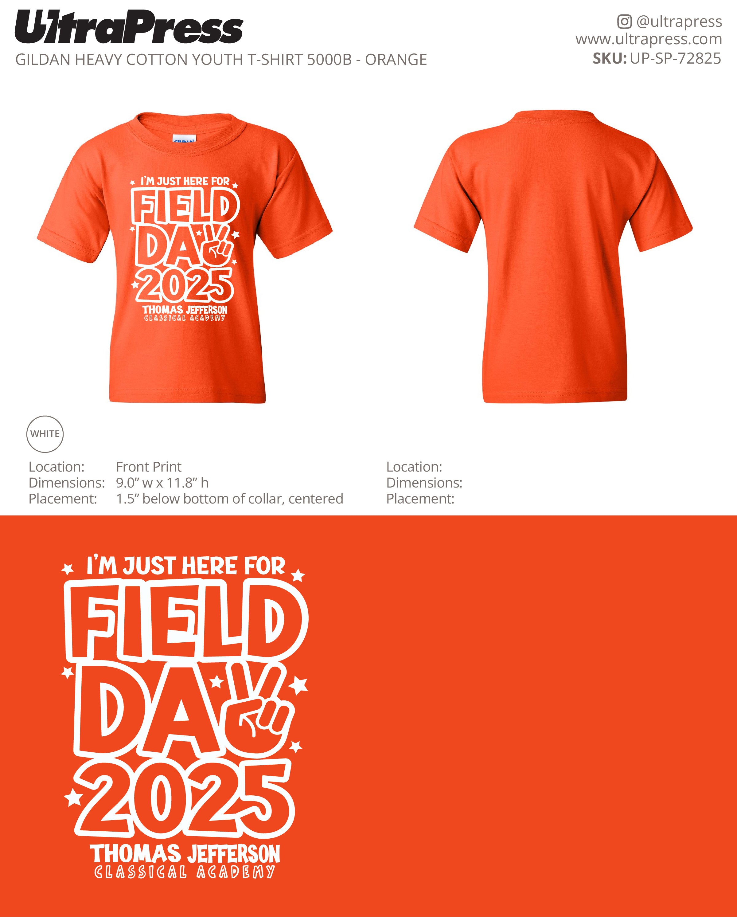 UP-SP-72825 Field Day Thomas Jefferson YOUTH - Miles Ensley 100 Min Qty (Bulk)