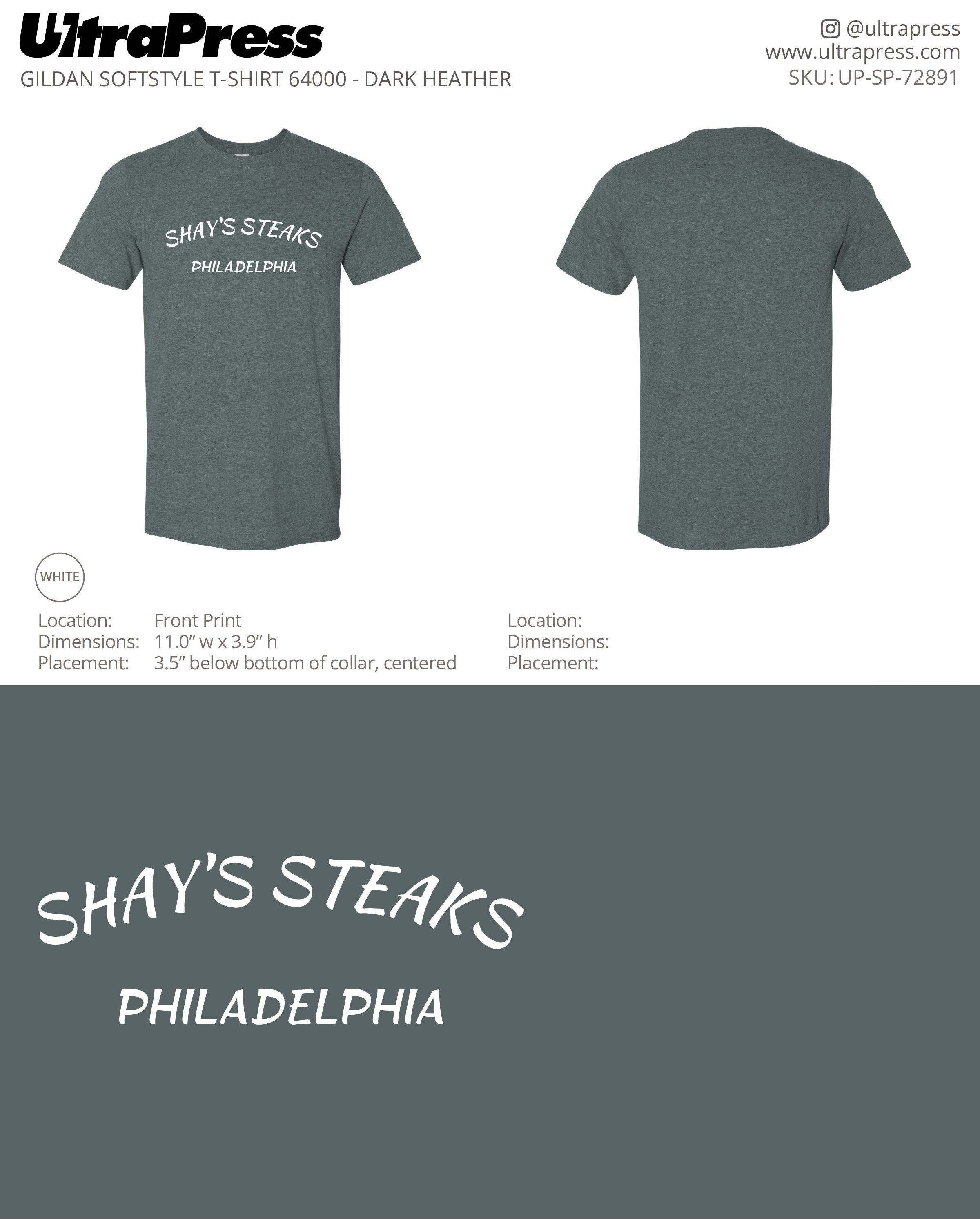 UP-SP-72891 Shay's Philadelphia Version - Scott Diclaudio 100 Min Qty (Bulk)