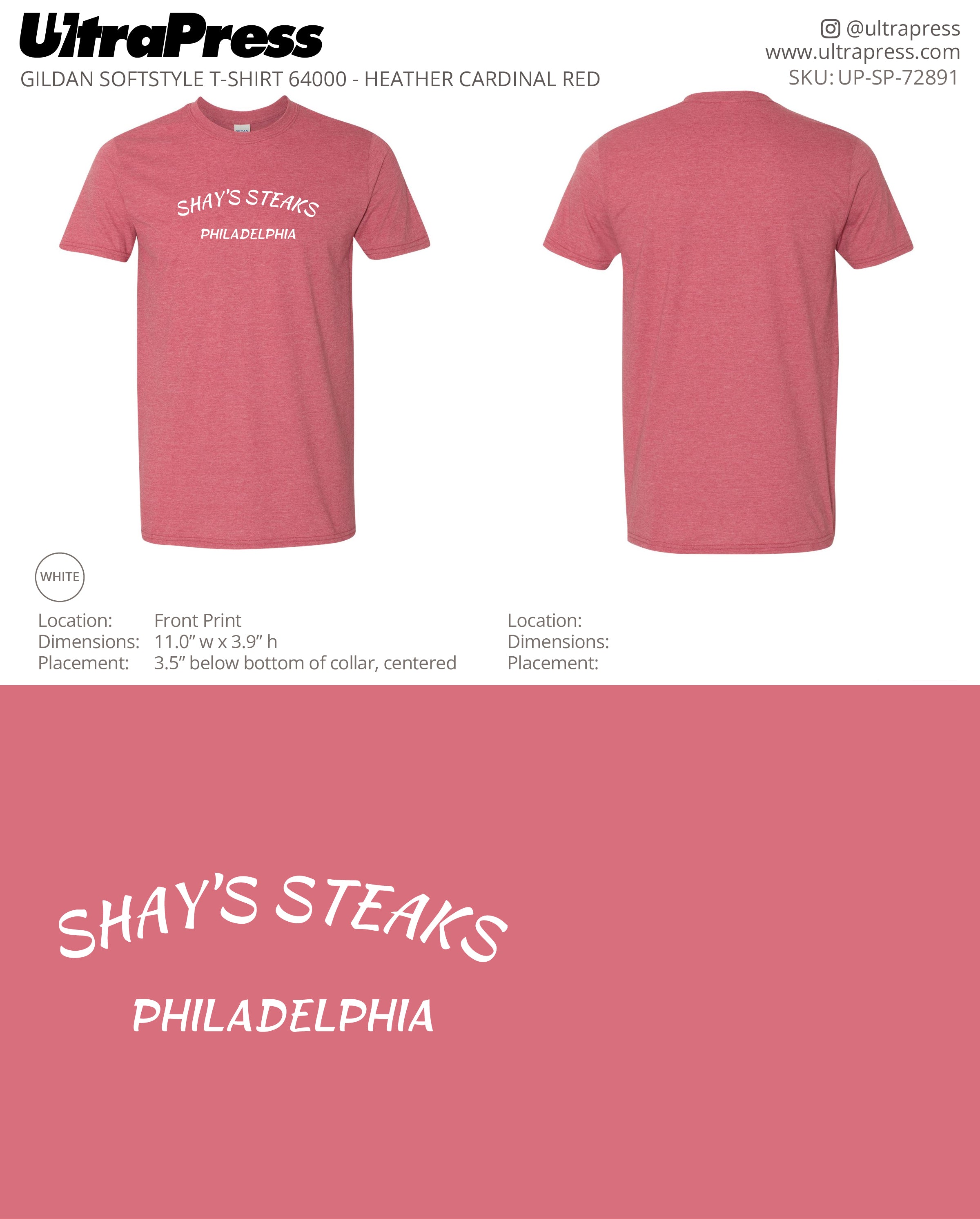 UP-SP-72891 Shay's Philadelphia Version 2 - Scott Diclaudio 100 Min Qty (Bulk)