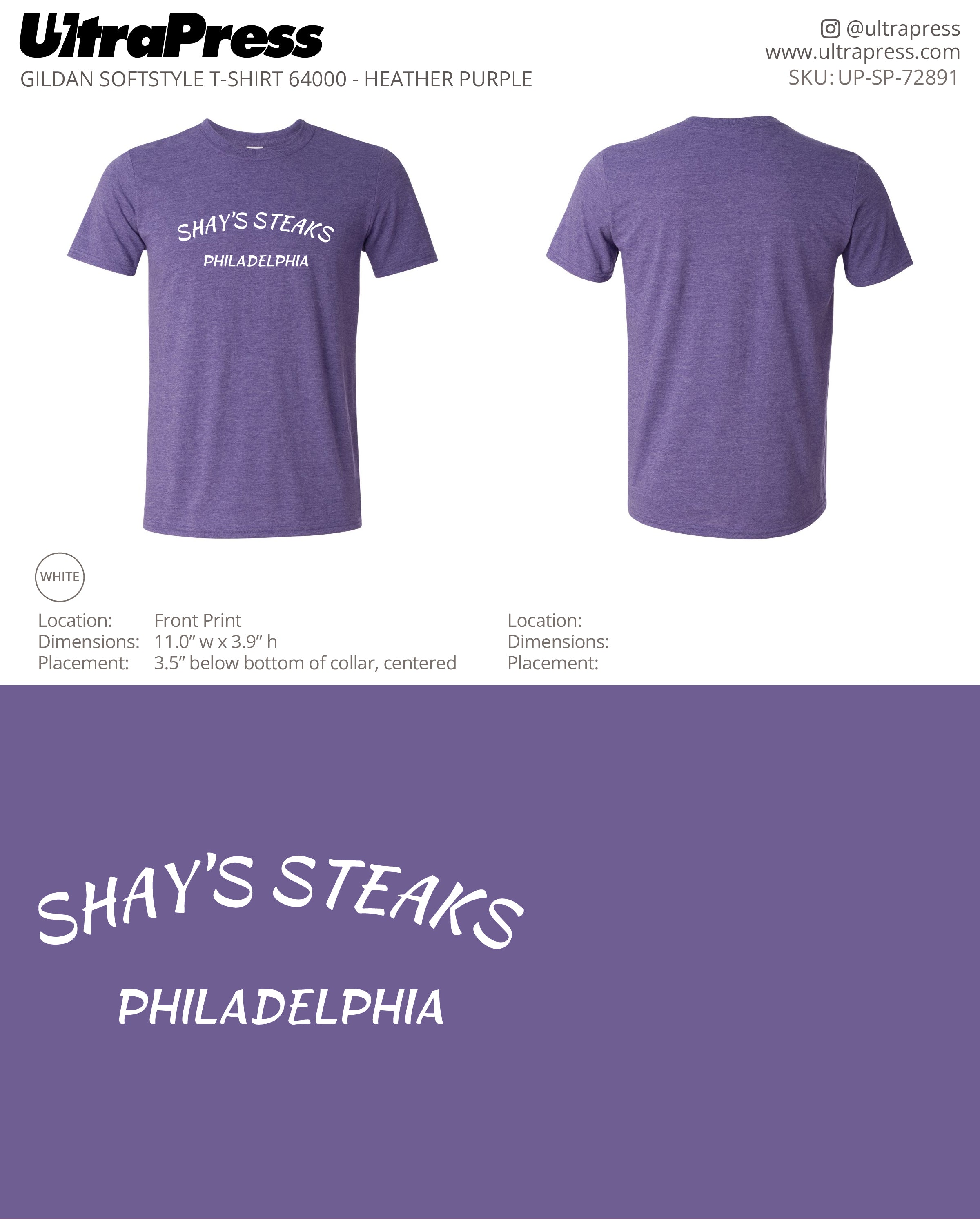UP-SP-72891 Shay's Philadelphia Version - Scott Diclaudio 100 Min Qty (Bulk)