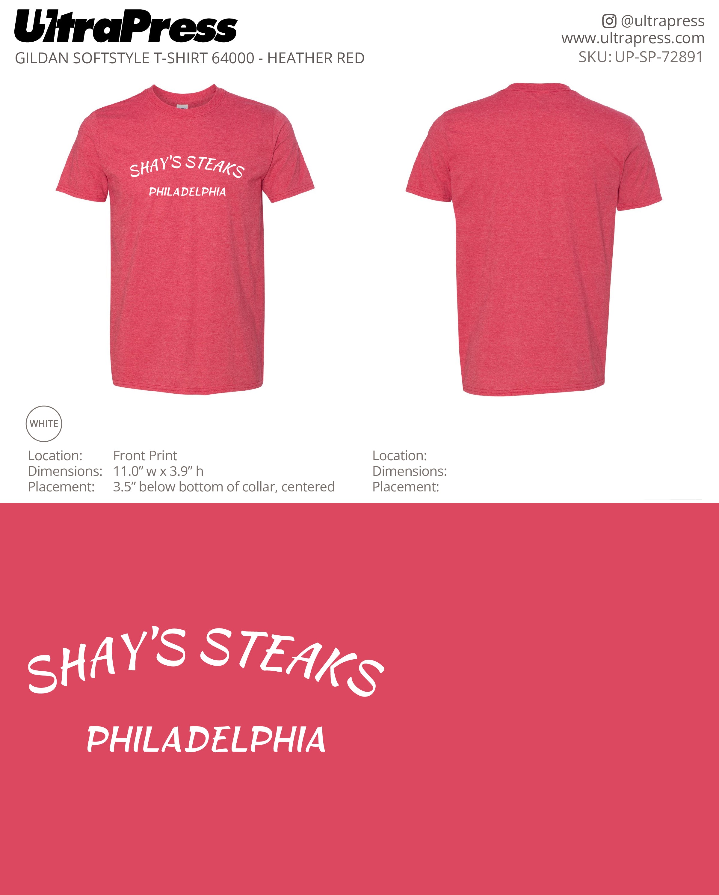 UP-SP-72891 Shay's Philadelphia Version - Scott Diclaudio 100 Min Qty (Bulk)
