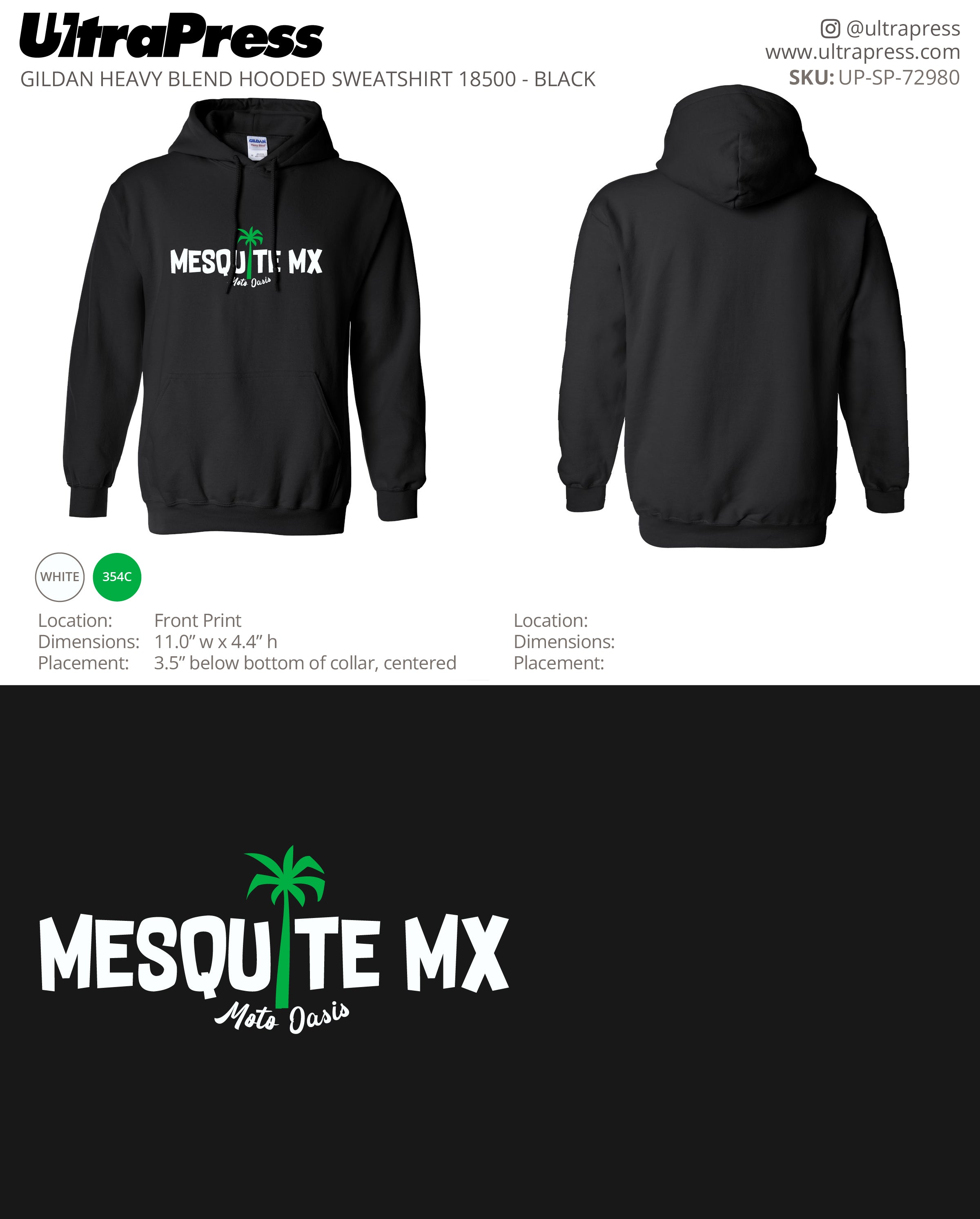 UP-SP-72980 Mesquite MX (Black Hoodie) - Courtney Brough 50 Min Qty (Bulk)