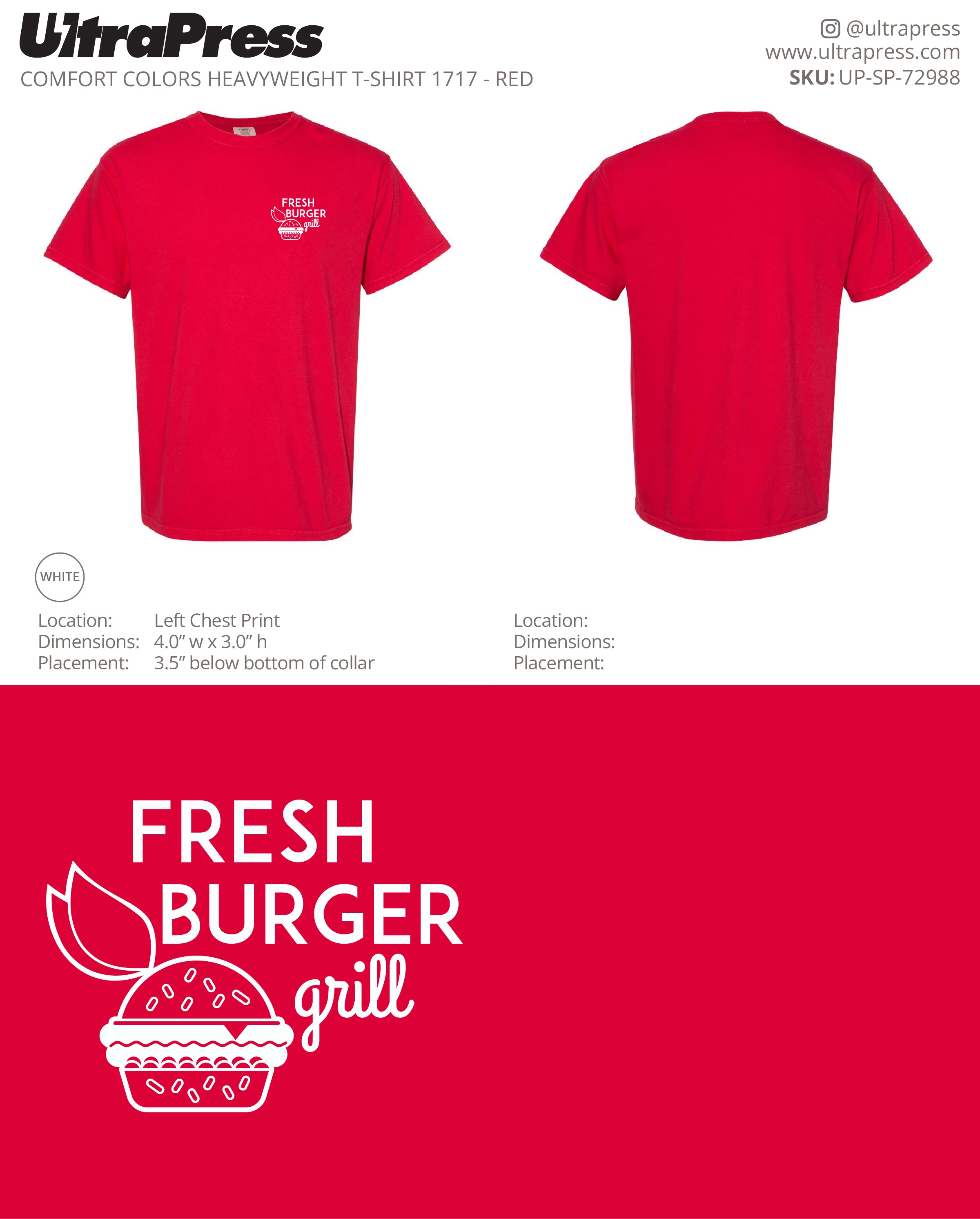 UP-SP-72988 Fresh Burger Grill ADULT - Tanya 100 Min Qty (Bulk)