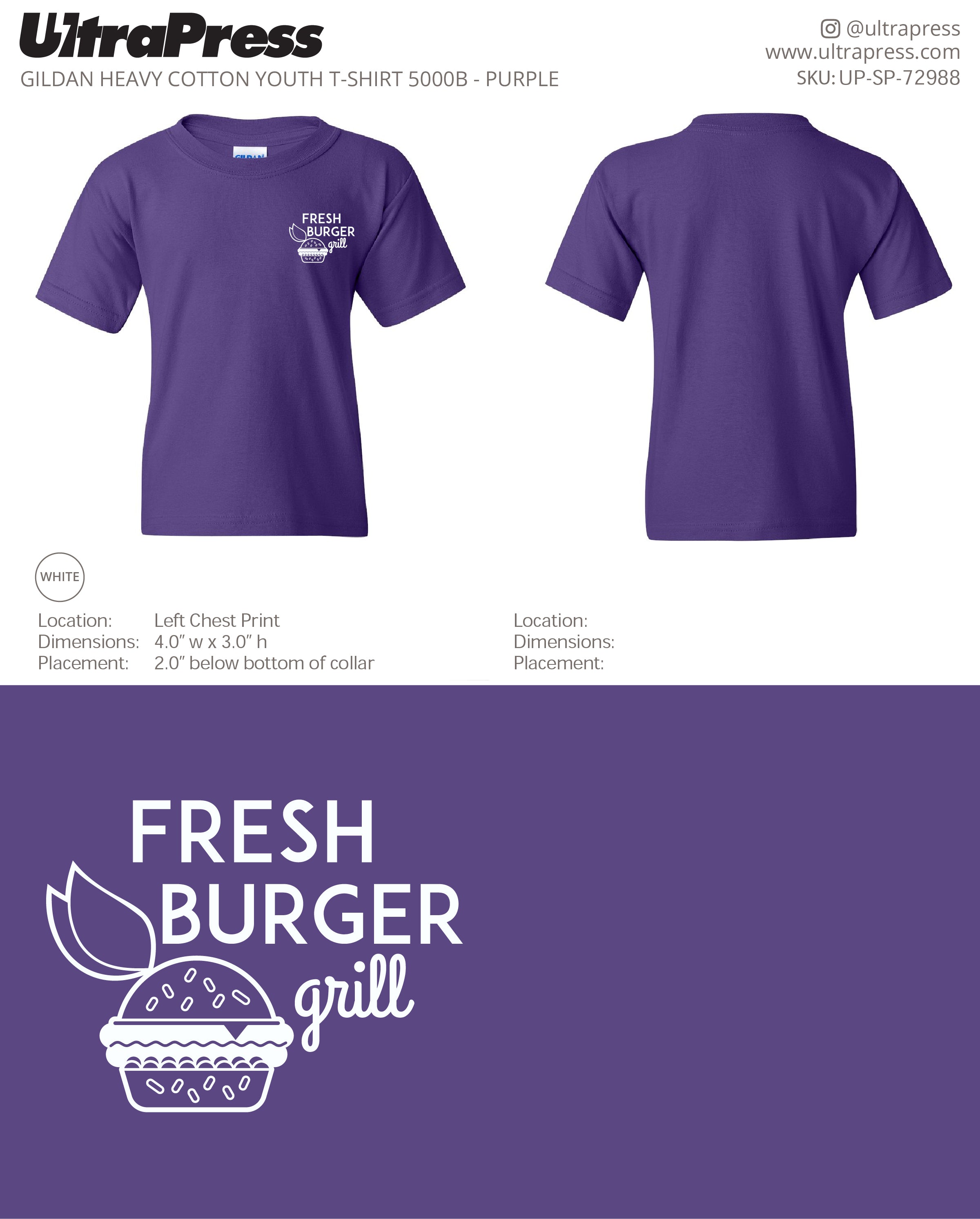 UP-SP-72988 Fresh Burger Grill YOUTH - Tanya (Bulk)