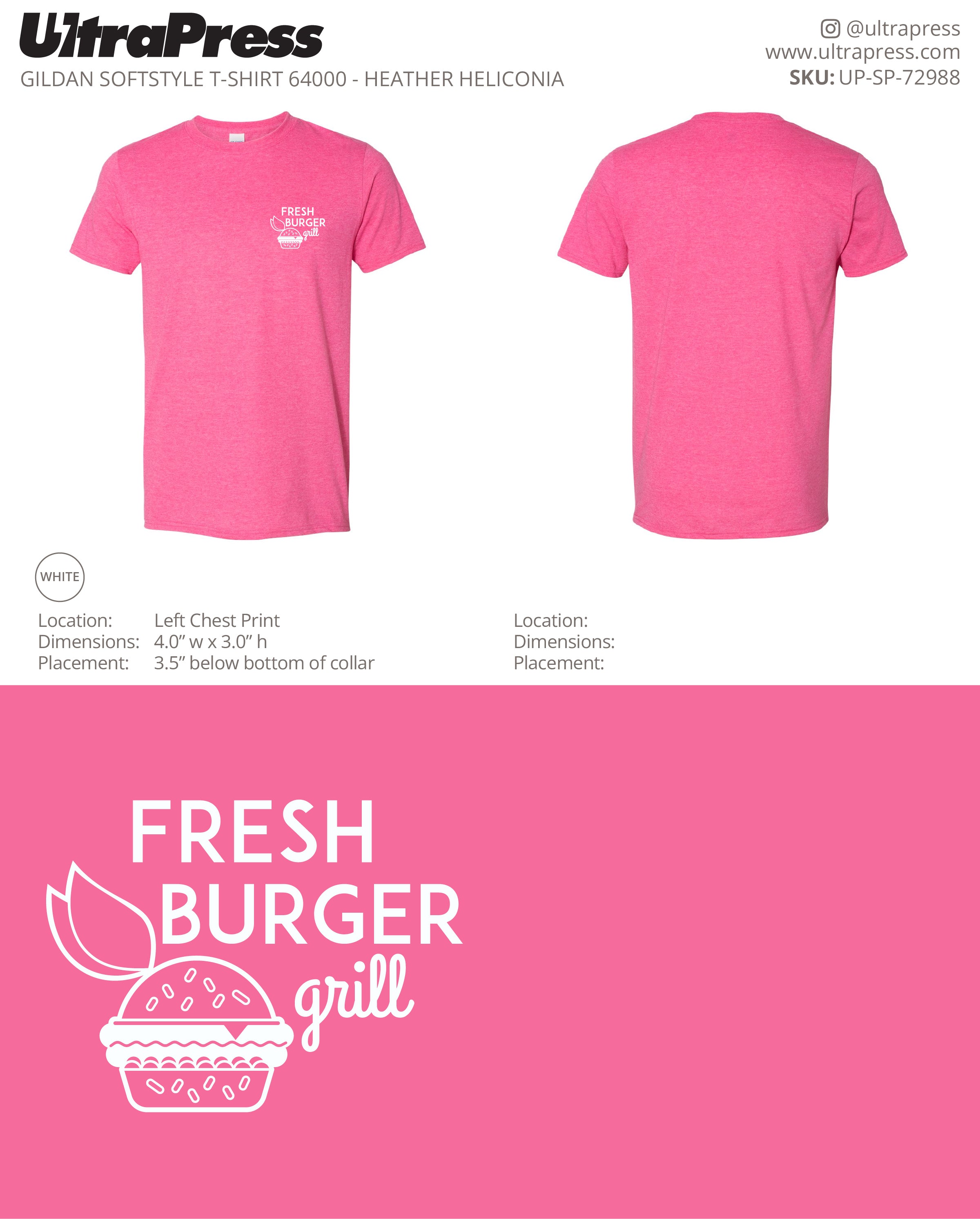 UP-SP-72988 Fresh Burger Grill ADULT - Tanya 100 Min Qty (Bulk)
