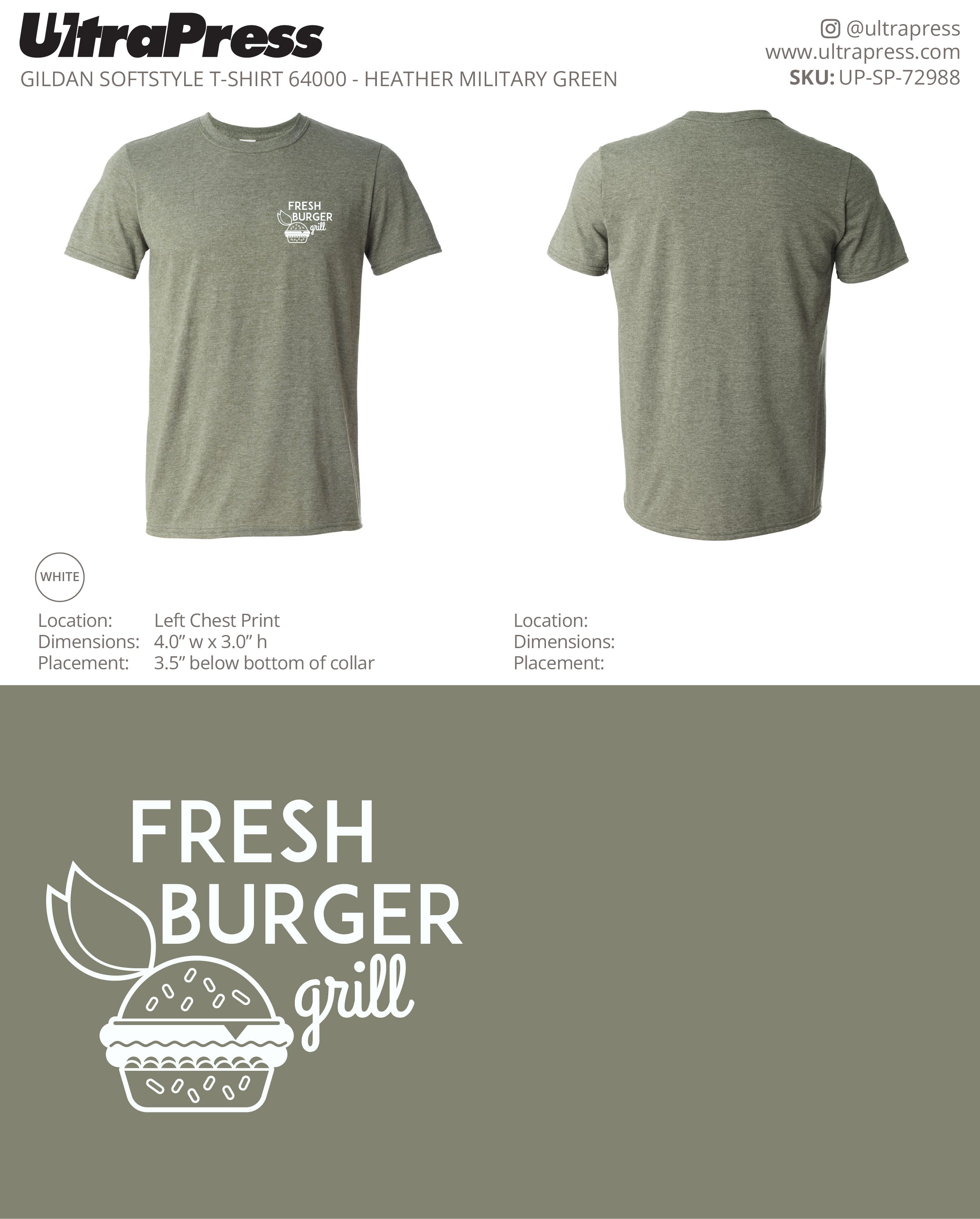 UP-SP-72988 Fresh Burger Grill ADULT - Tanya 100 Min Qty (Bulk)