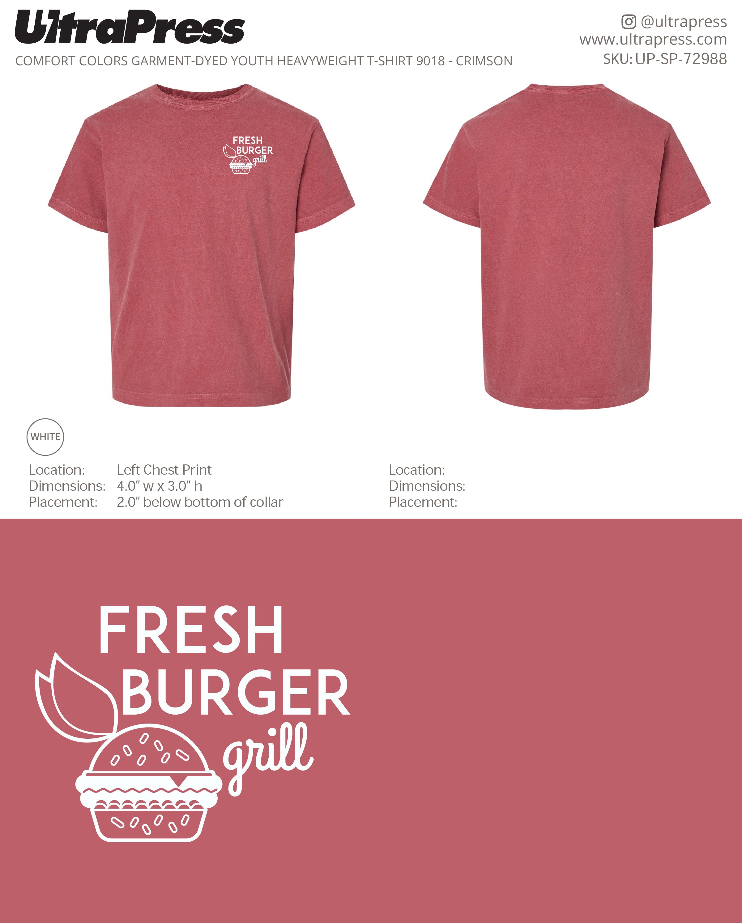 UP-SP-72988 Fresh Burger Grill YOUTH - Tanya (Bulk)