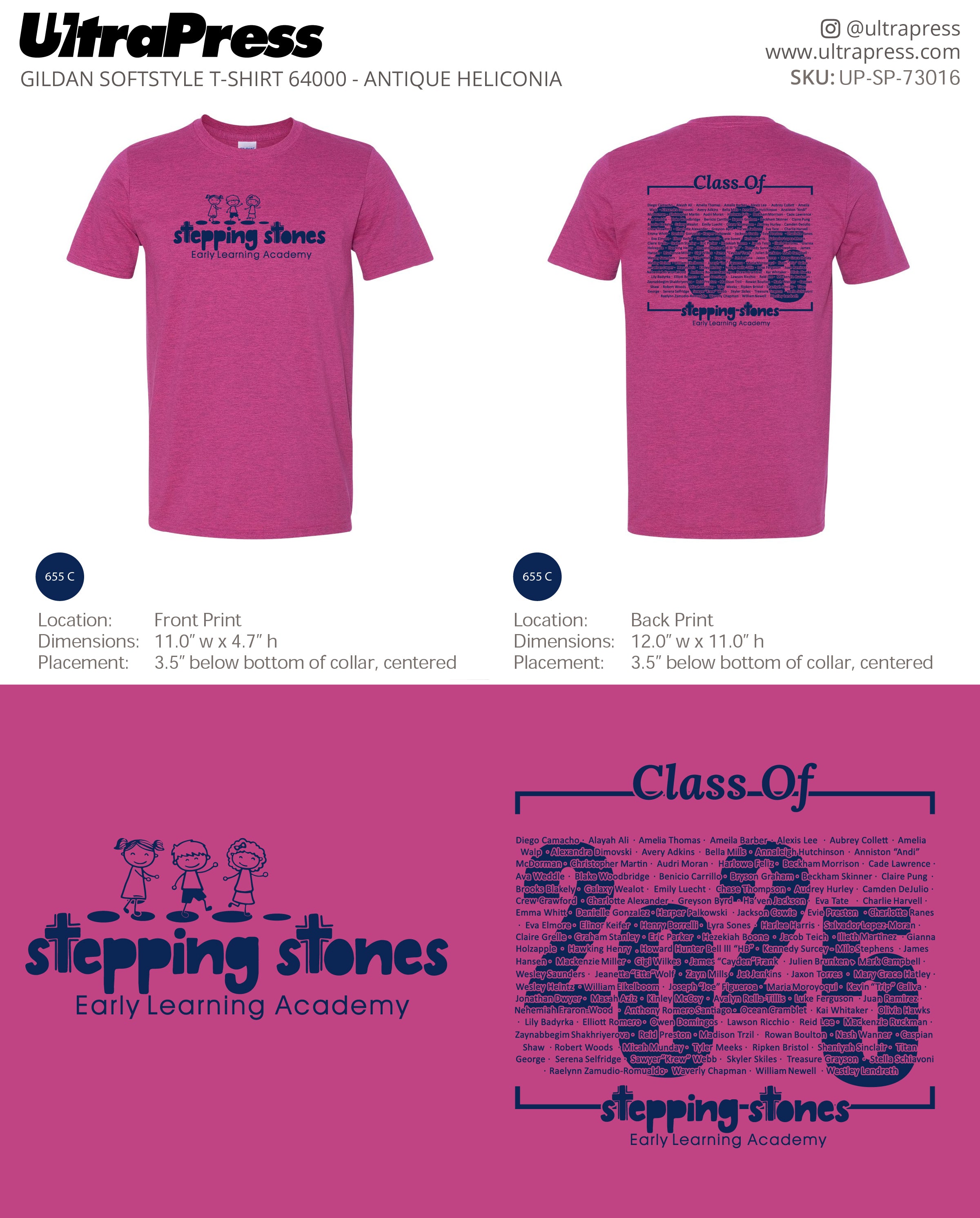 UP-SP-73016 Stepping Stones Class of 2025 - Tammie Bowyer 100 Min Qty (Bulk)