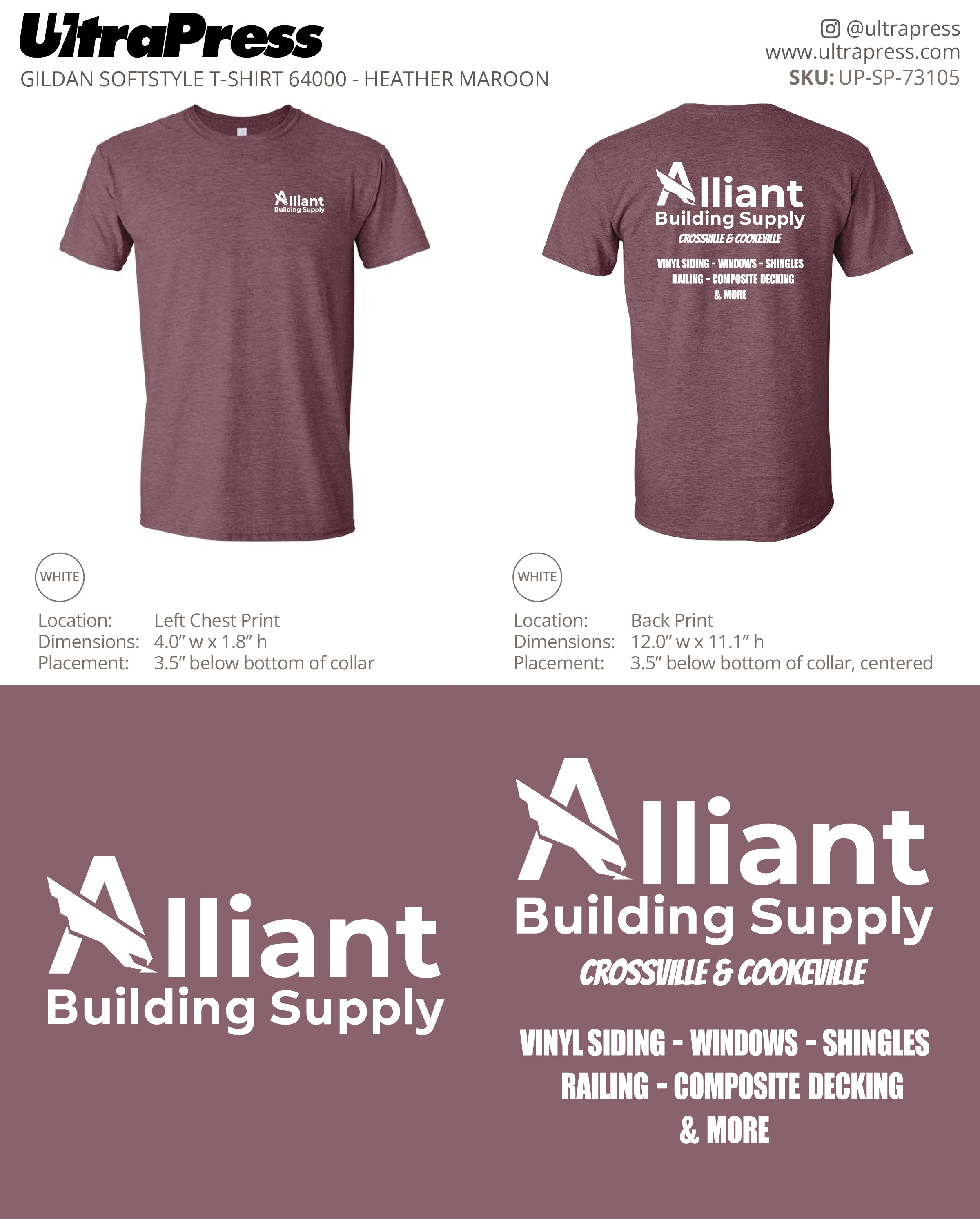 UP-SP-73105 Alliant Building Supply - Patrick Thurman 100 Pieces Package Deal (Bulk)