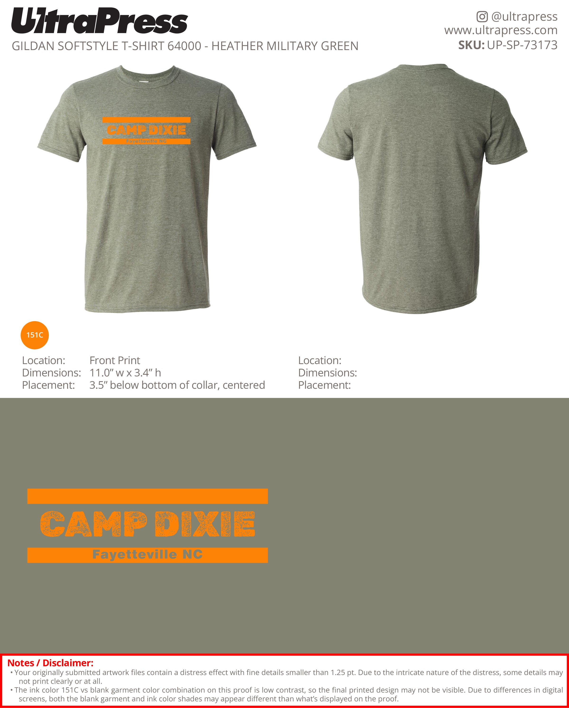 UP-SP-73173 Camp Dixie - Joe Brown 100 Pieces Package (Bulk)