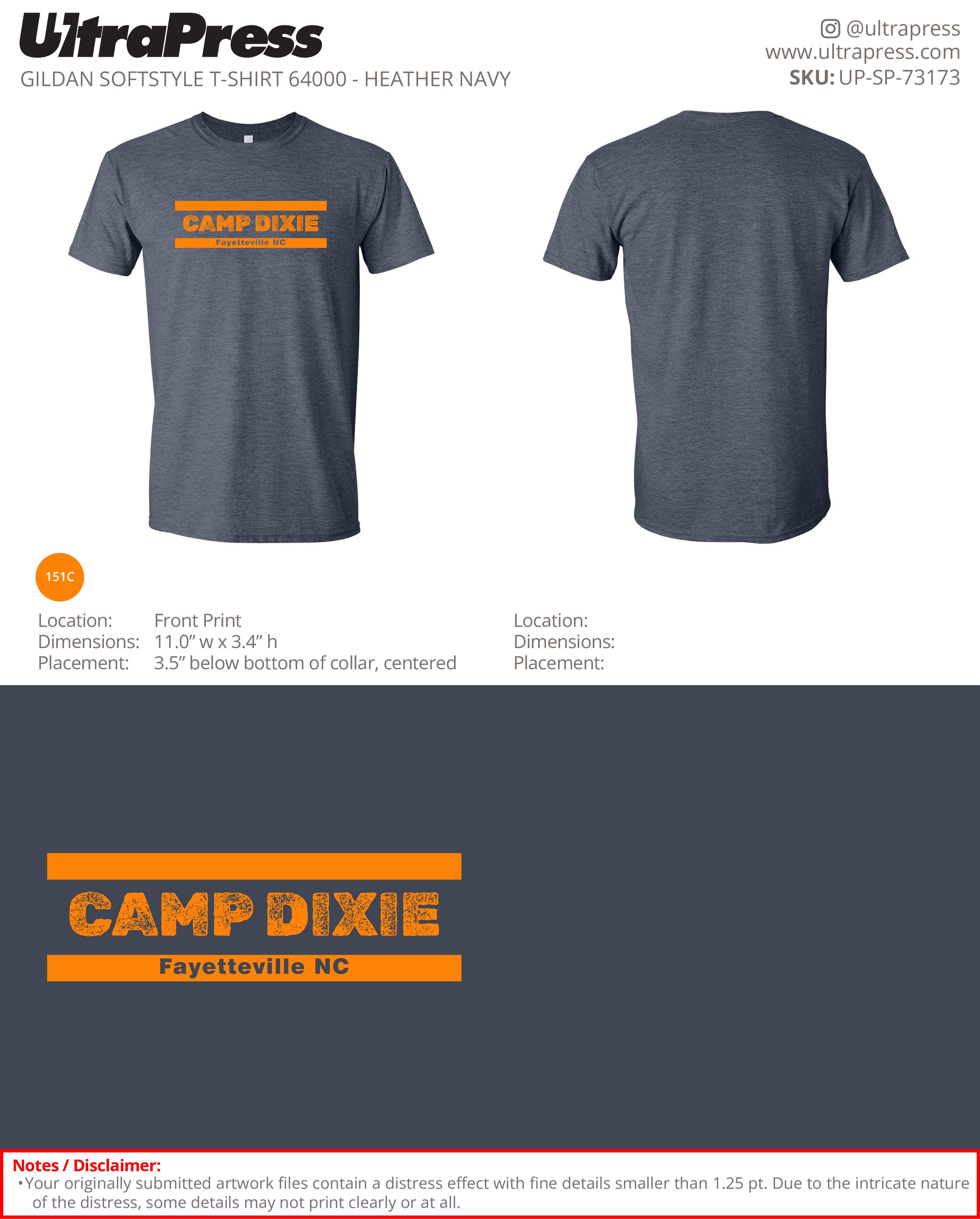 UP-SP-73173 Camp Dixie - Joe Brown 100 Pieces Package (Bulk)