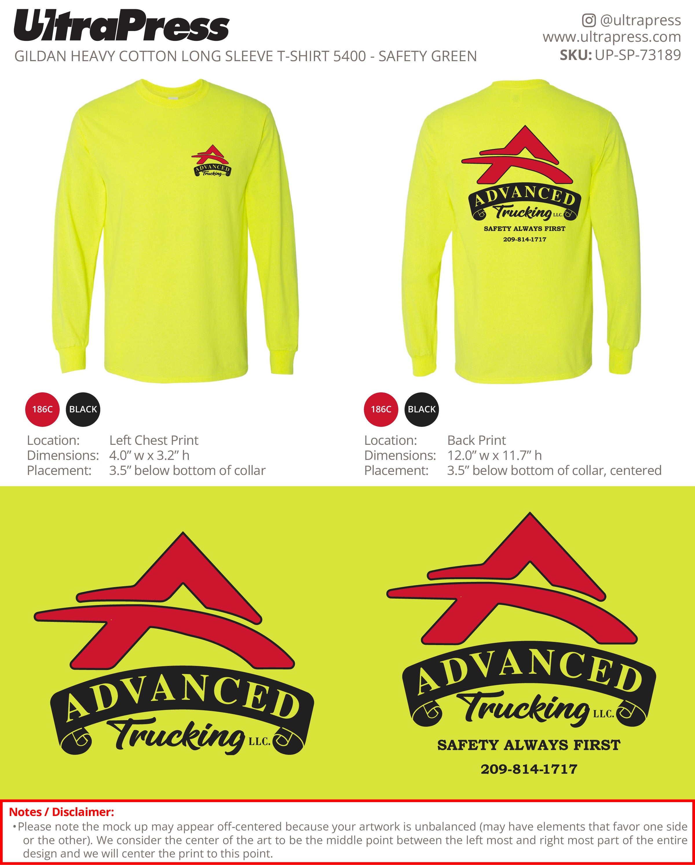 UP-SP-73189 Advanced Trucking LLC - Mandhir Singh 50 Min Qty (Bulk)