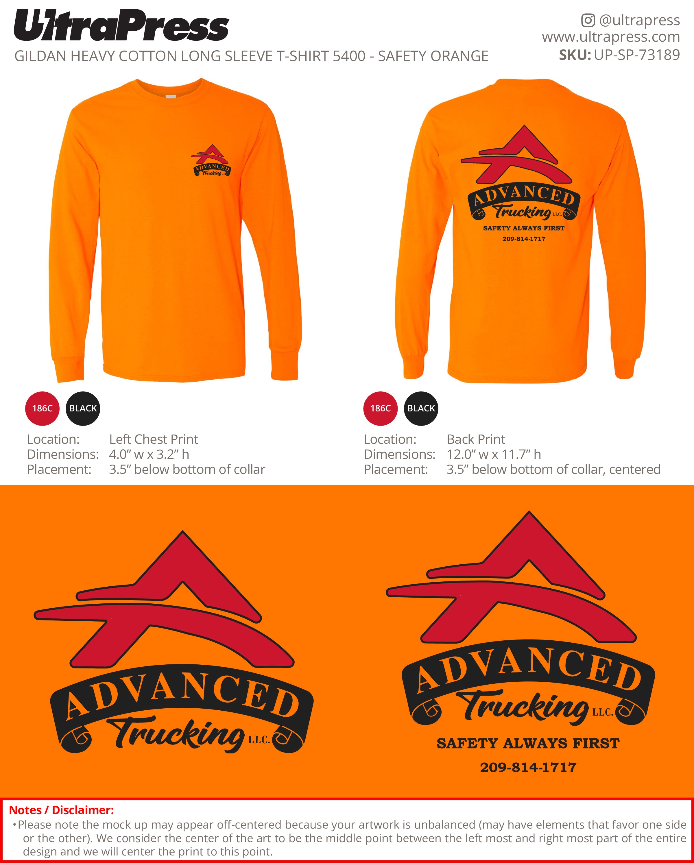 UP-SP-73189 Advanced Trucking LLC - Mandhir Singh 50 Min Qty (Bulk)