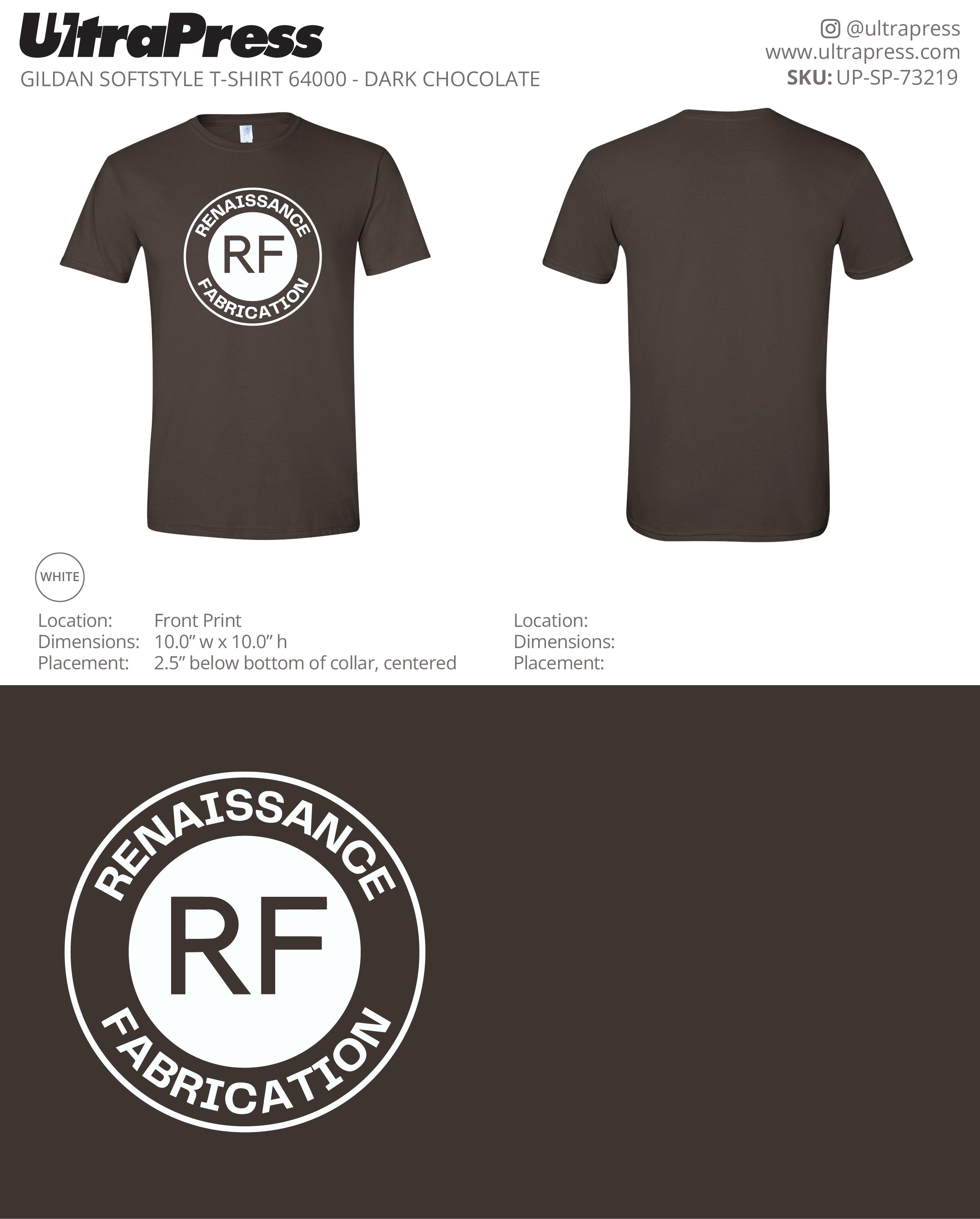 UP-SP-73219 Renaissance Fabrication Round Logo - Robyn Bates 100 Pieces Package (Bulk)