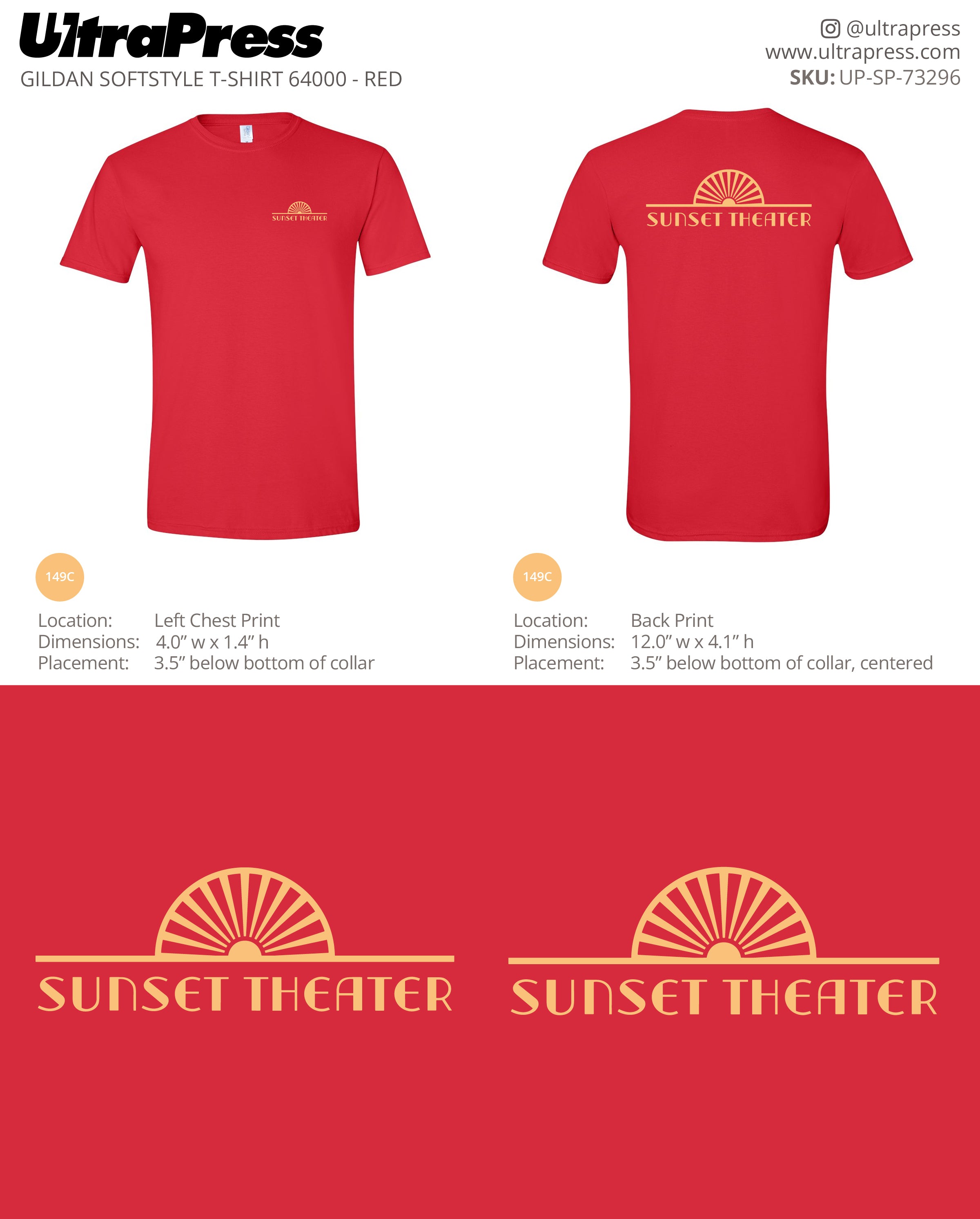 UP-SP-73296 Sunset Theater - Inge Debyser 100 Pieces Package (Bulk)