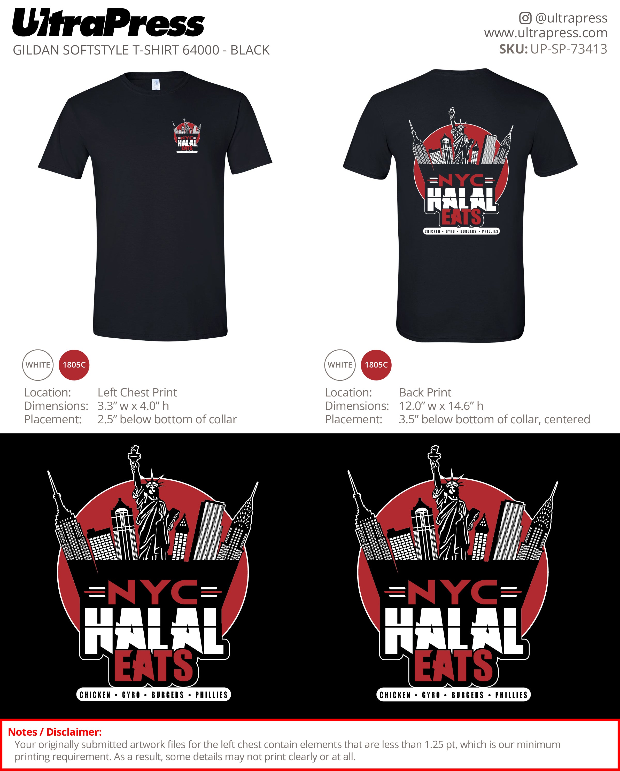 UP-SP-73413 NYC Halal Eats - Mujahed Baig 100 Min Qty (Bulk)