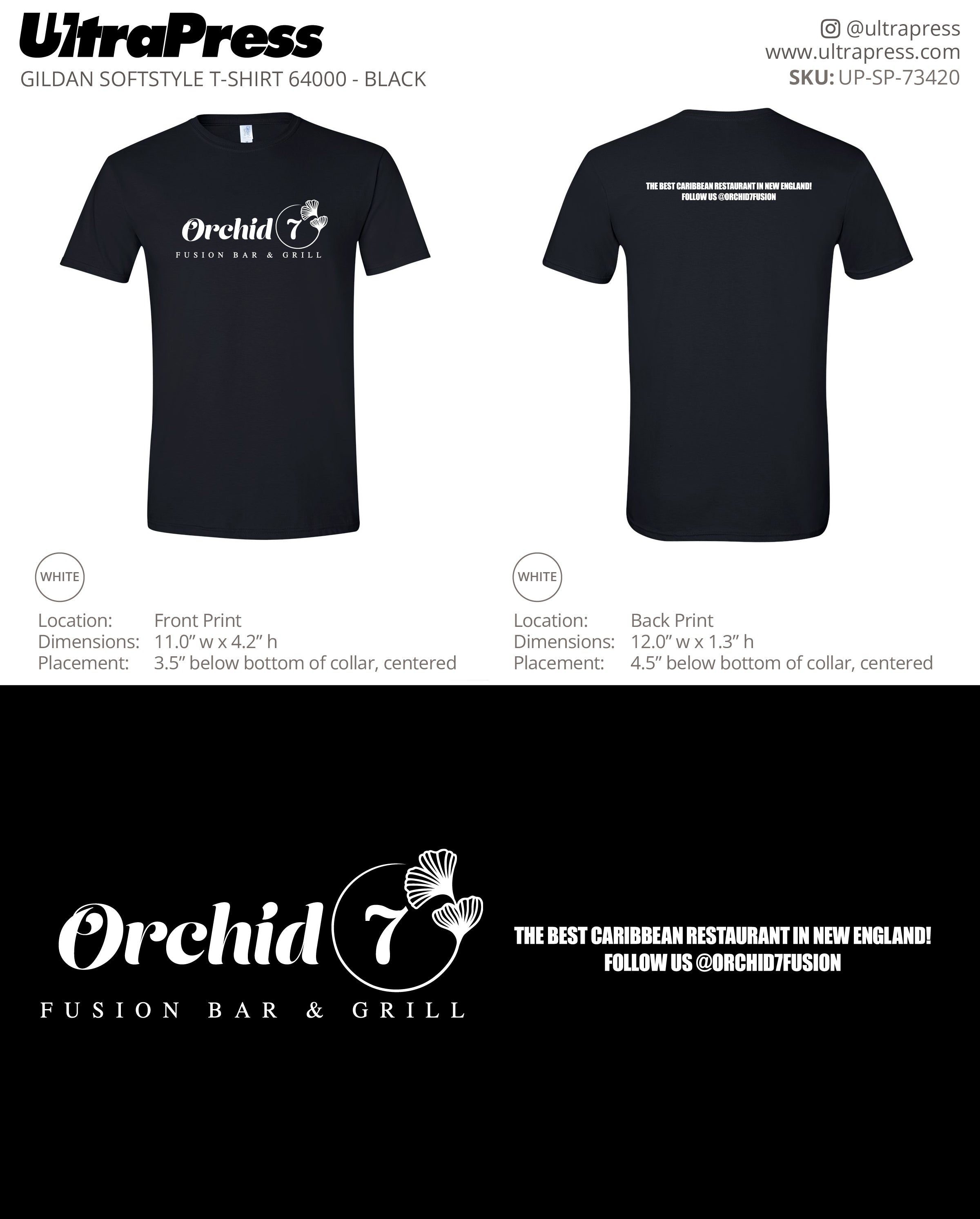 UP-SP-73420 Orchid Fusion Bar & Grill - Shawn Hunter 100 Min Qty (Bulk)