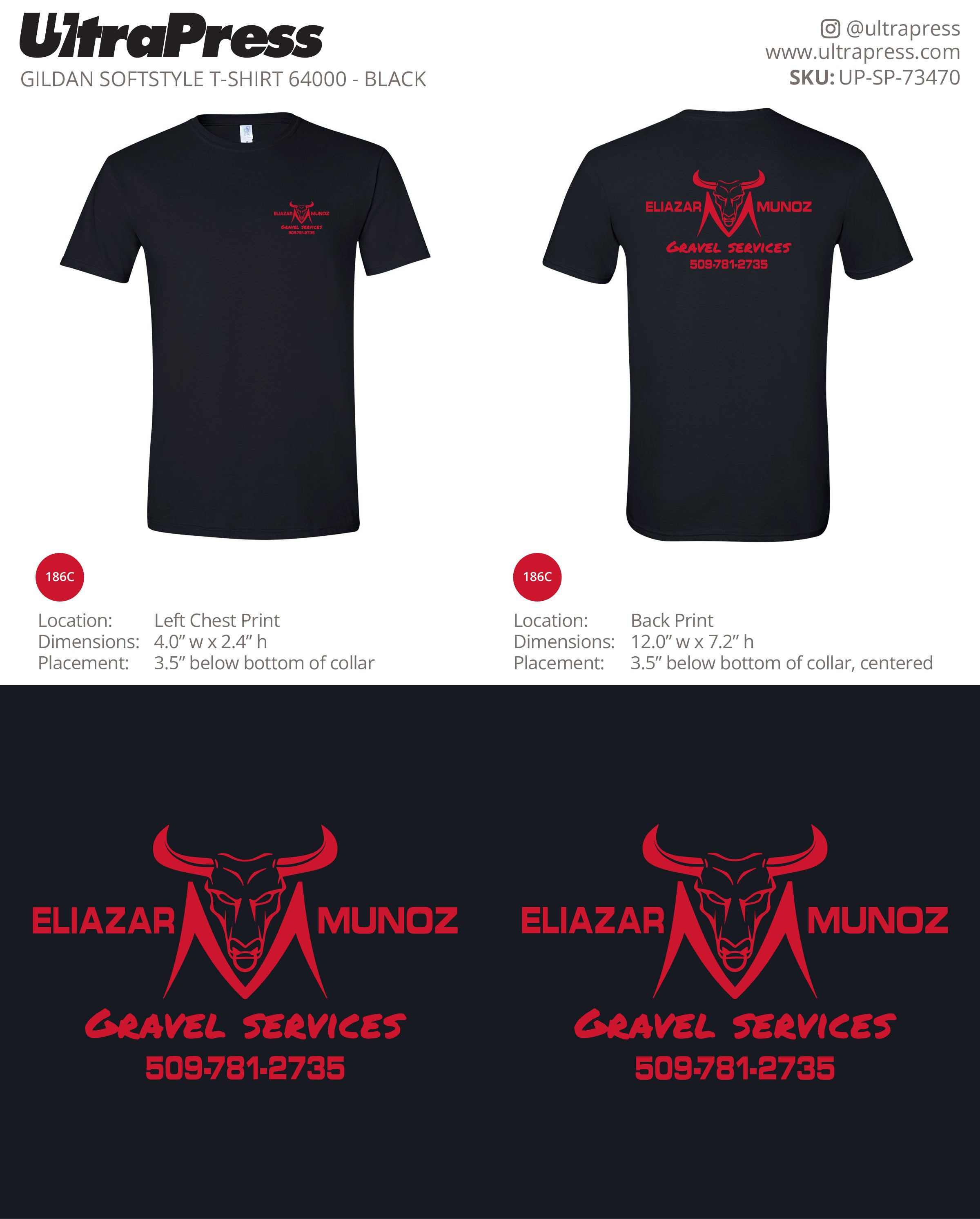 UP-SP-73470 Gravel Services - Eliazar Munoz 100 Min Qty (Bulk)