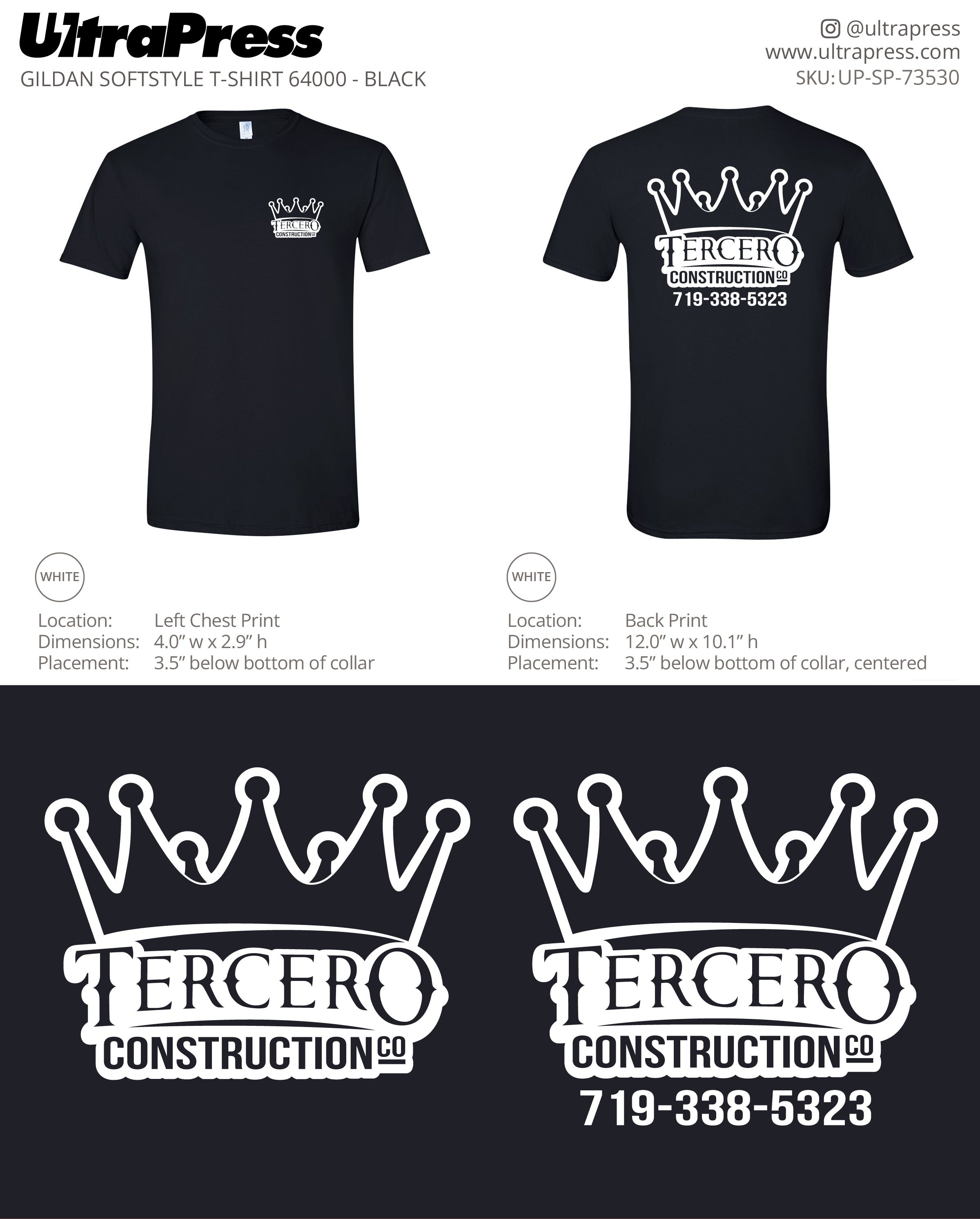 UP-SP-73530 Tercero Construction Co. - Cisco Tercero 100 Min Qty (Bulk)