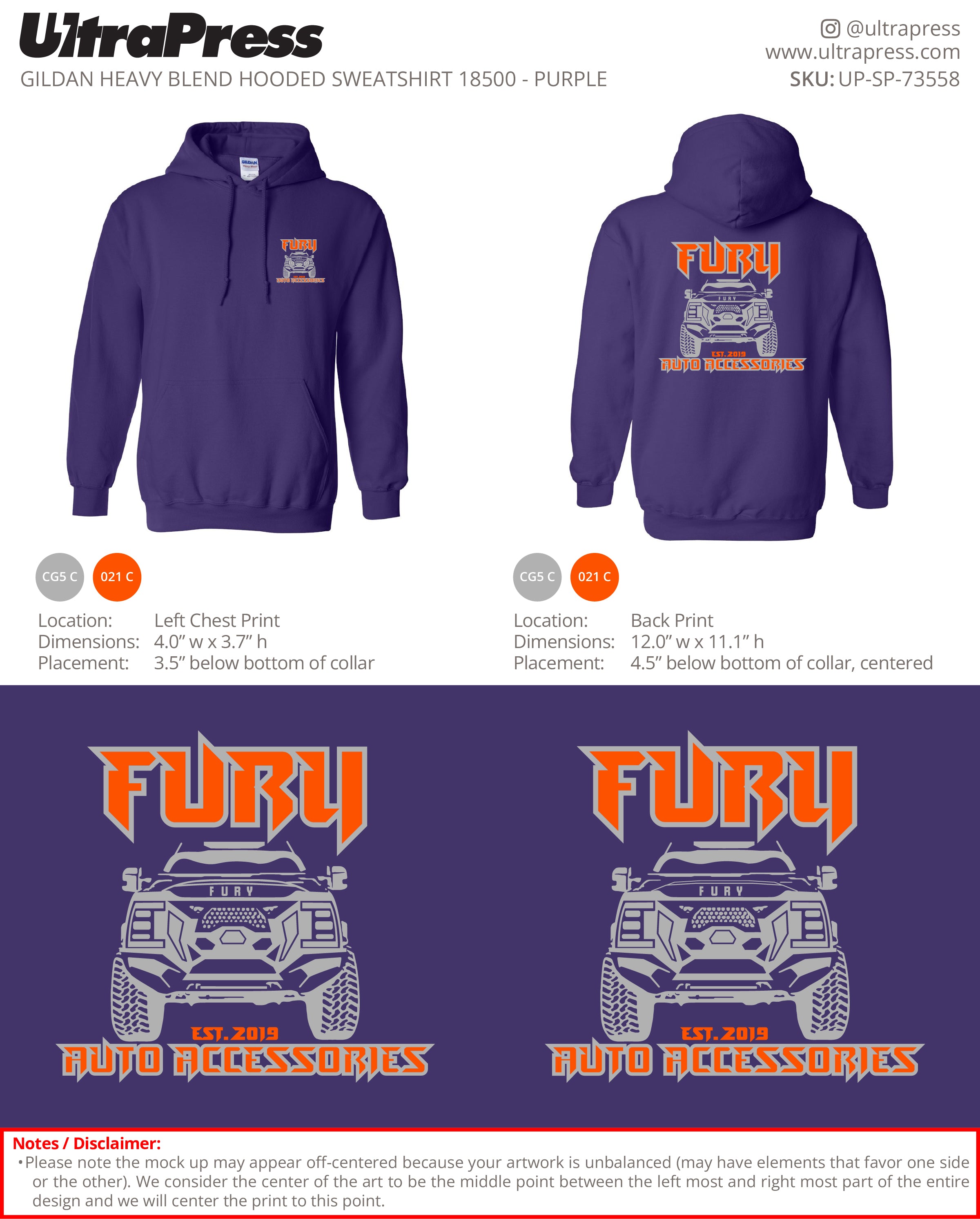 UP-SP-73558 Fury Auto - Randi Hillman 24 Min Qty (Bulk)