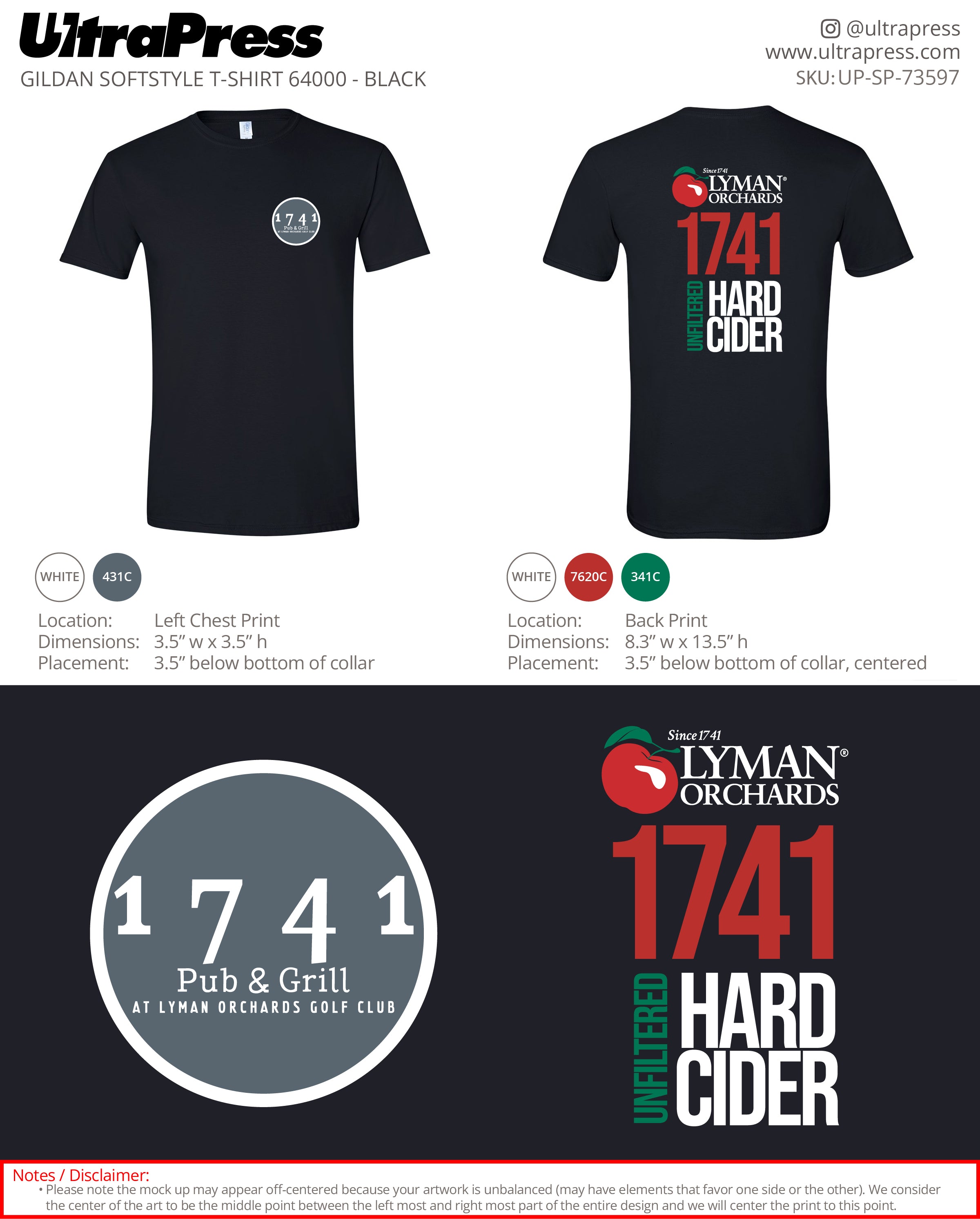 UP-SP-73597 1741 Pub & Grill - Nick DelVecchio 100 Pieces Package (Bulk)