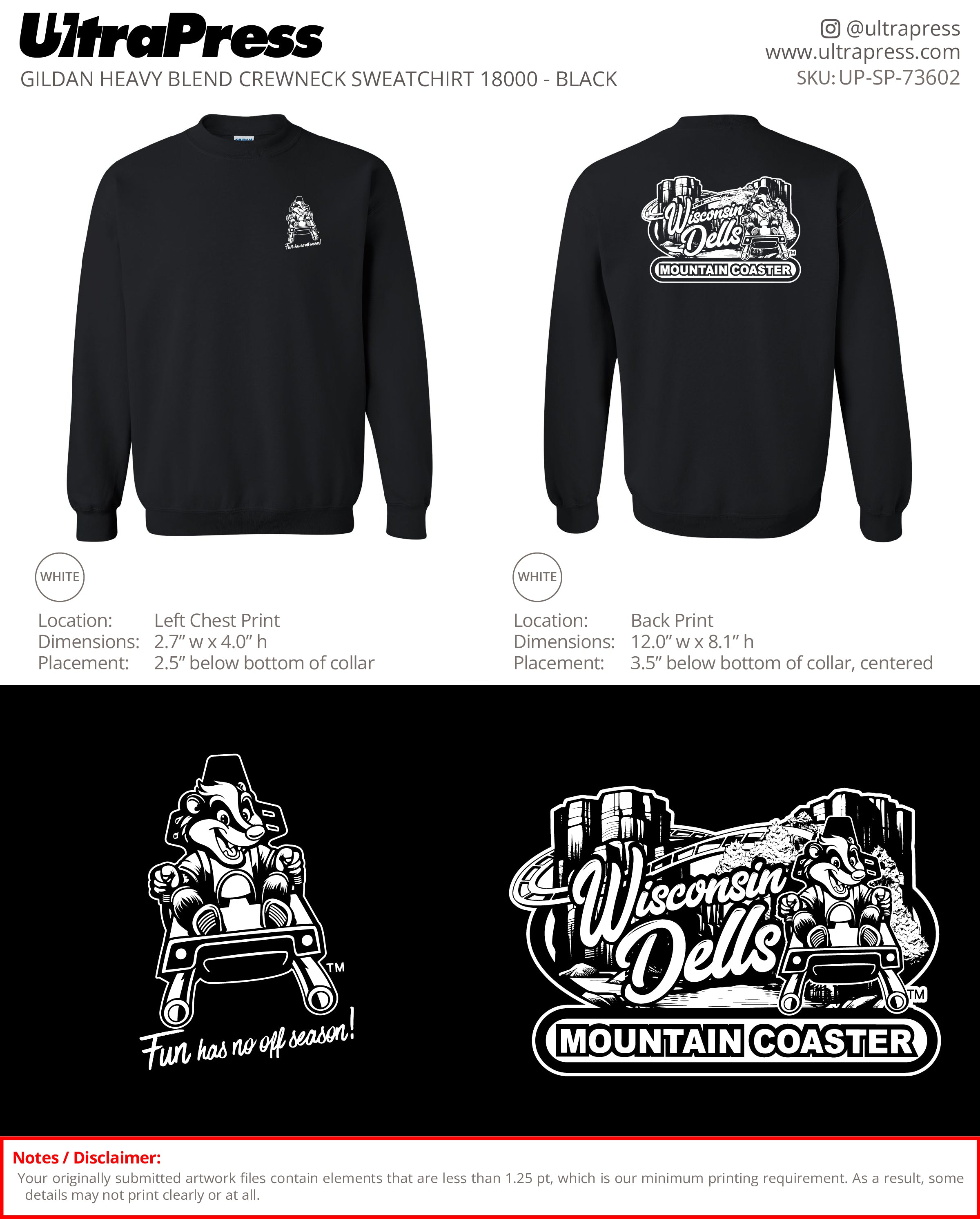 UP-SP-73602 Mountain Coaster - Jessica Wedel 50 Pieces Package (Bulk)