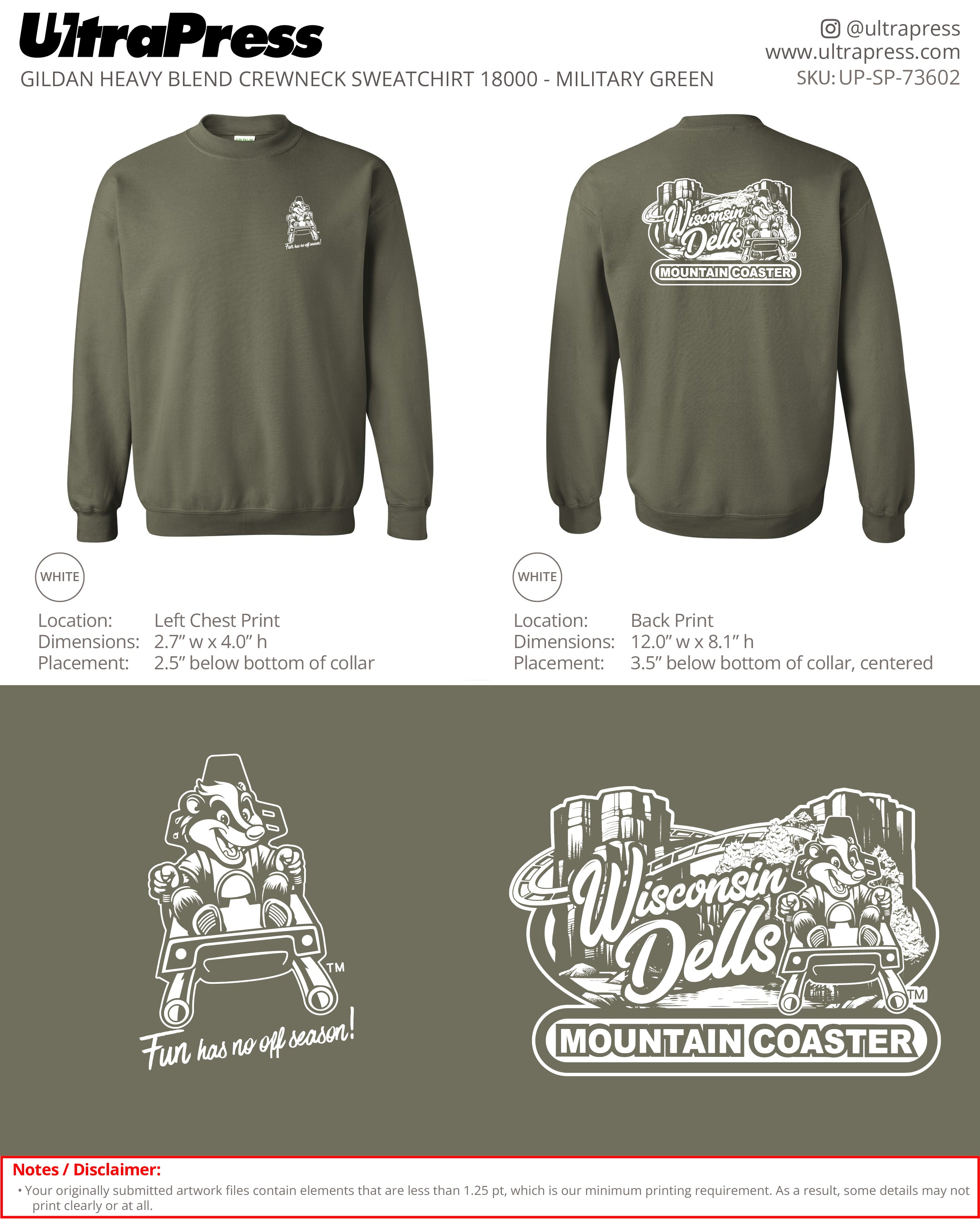 UP-SP-73602 Mountain Coaster - Jessica Wedel 50 Pieces Package (Bulk)